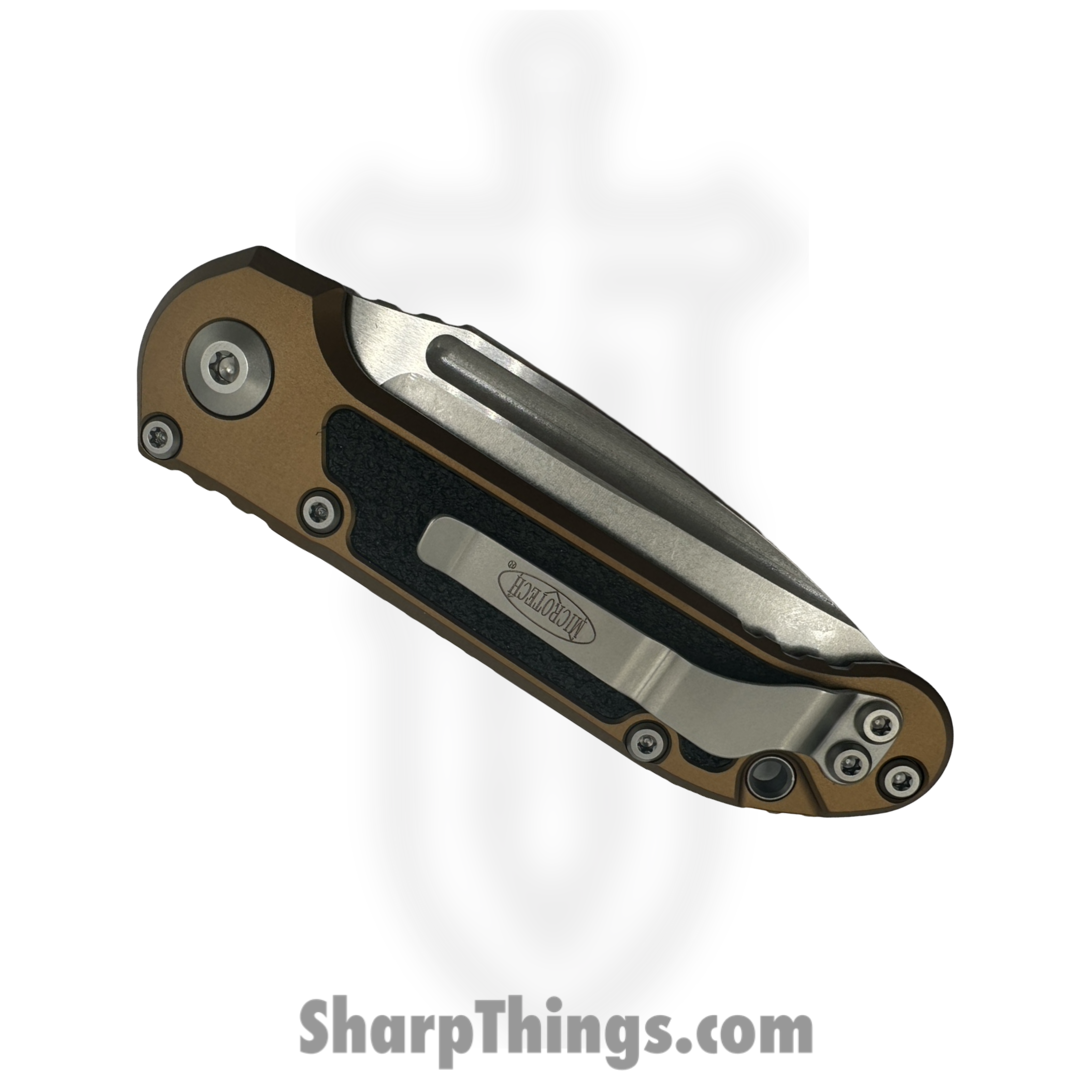 Microtech - 1135-11AP - L.U.D.T. Gen III - Automatic Knife - M390MK Apocalyptic Drop Point P/S - 6061-T6 Aluminum - Black - Image 3