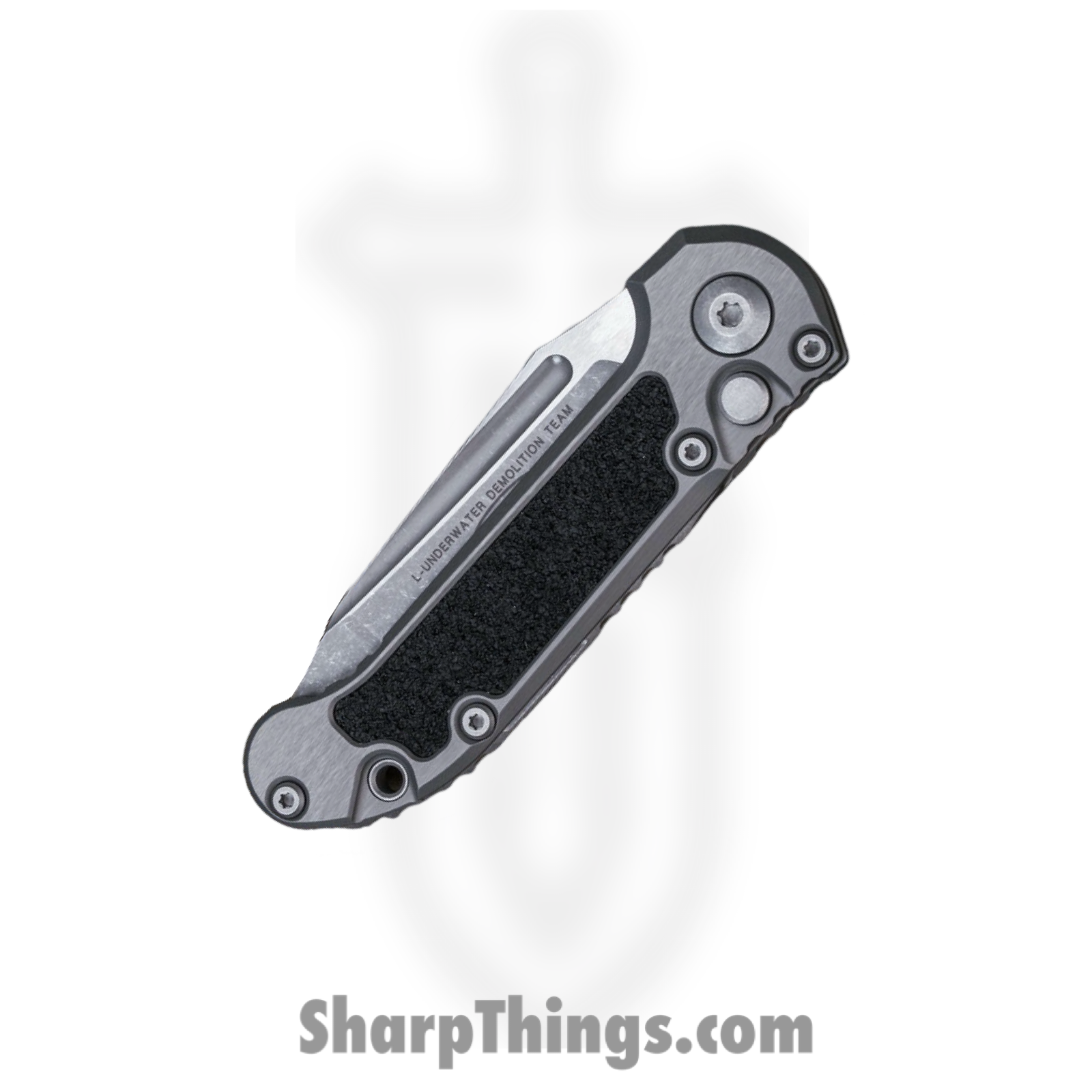 Microtech - 1136-10APNC - L.U.D.T. Gen III - Automatic Knife - M390 Apocalyptic Tanto - Aluminum - Gray - Image 3