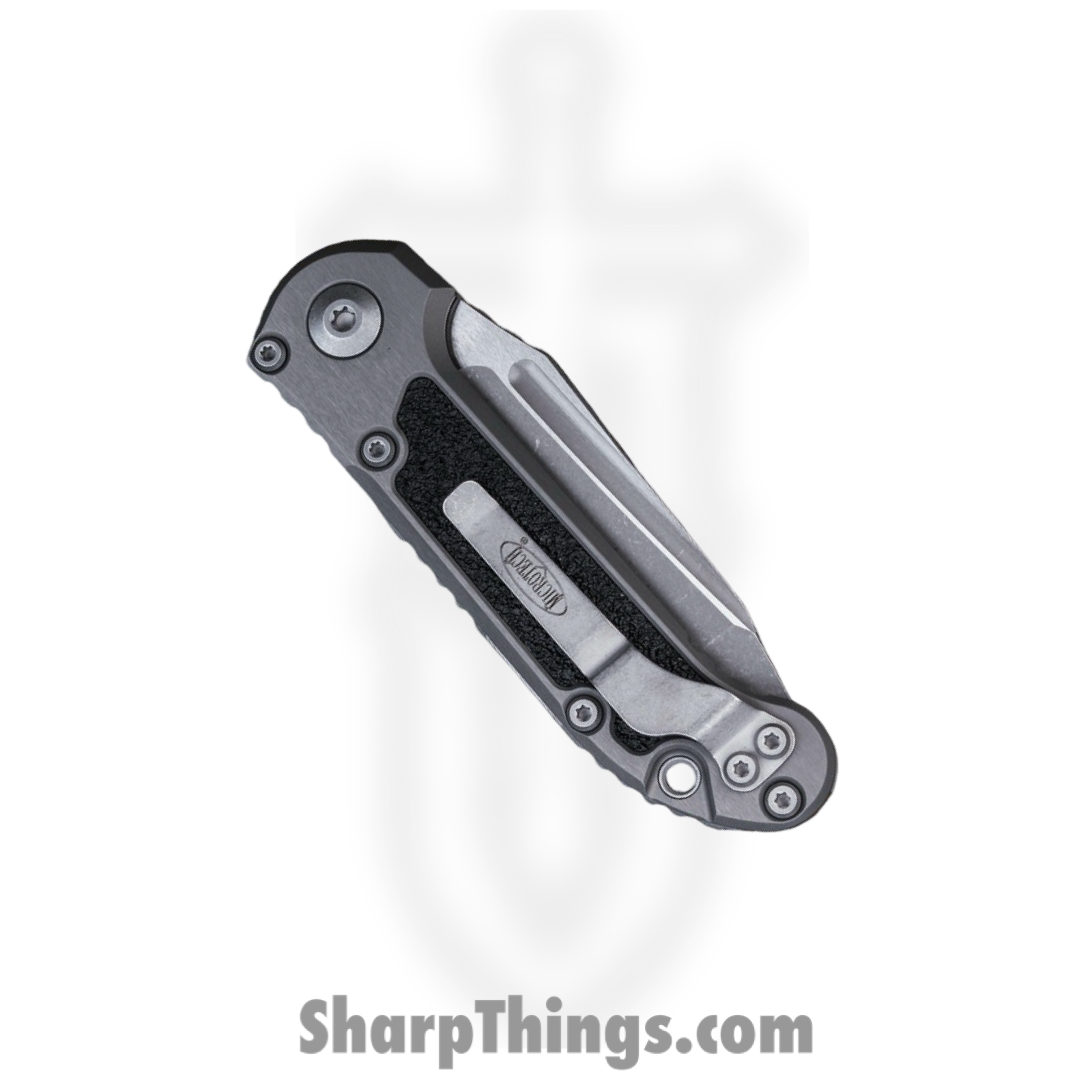 Microtech - 1136-10APNC - L.U.D.T. Gen III - Automatic Knife - M390 Apocalyptic Tanto - Aluminum - Gray - Image 4