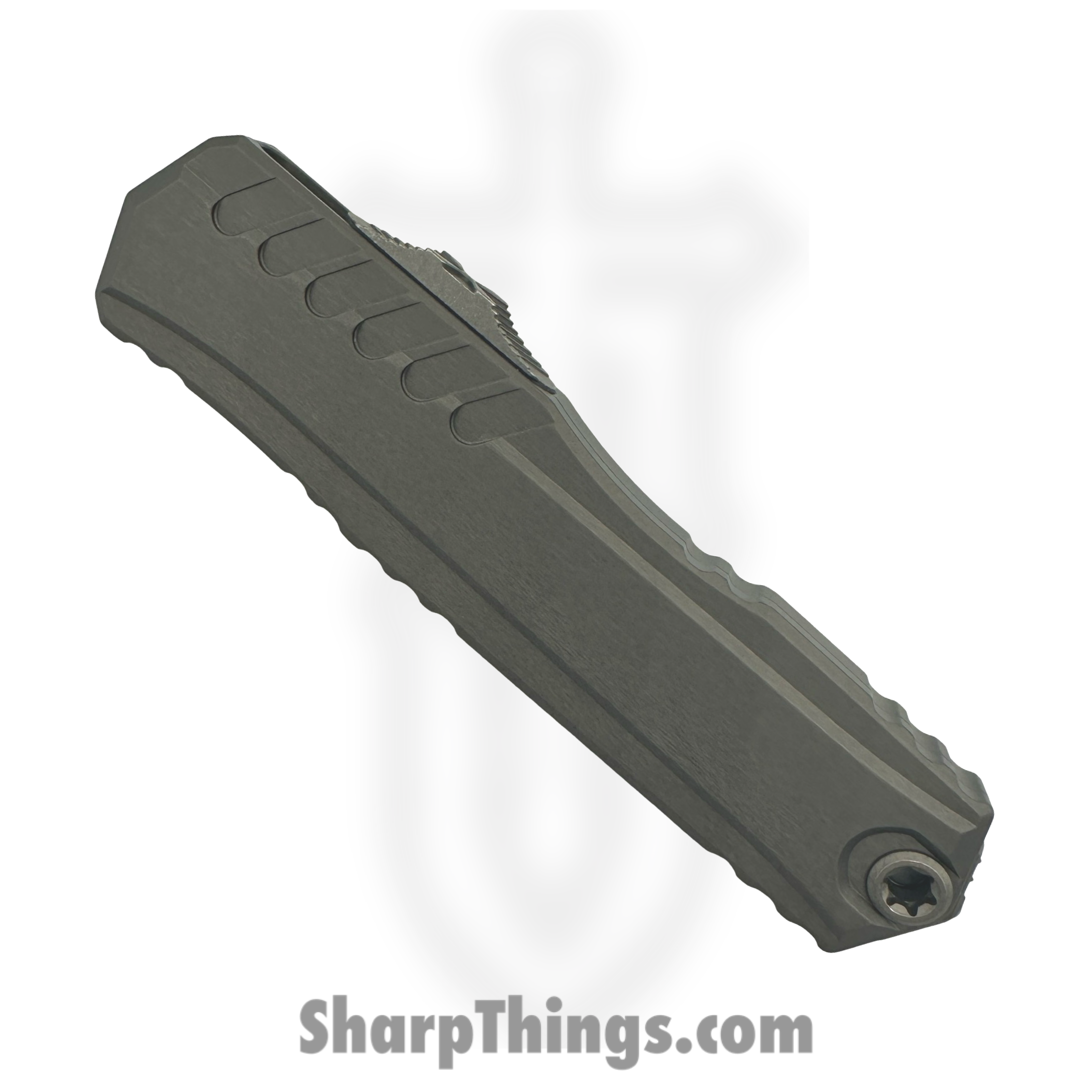 Microtech - 1242-10APNC - Cypher II - OTF Auto - M390MK Apocalyptic Dagger - 6061-T6 Aluminum - Natural - Image 4