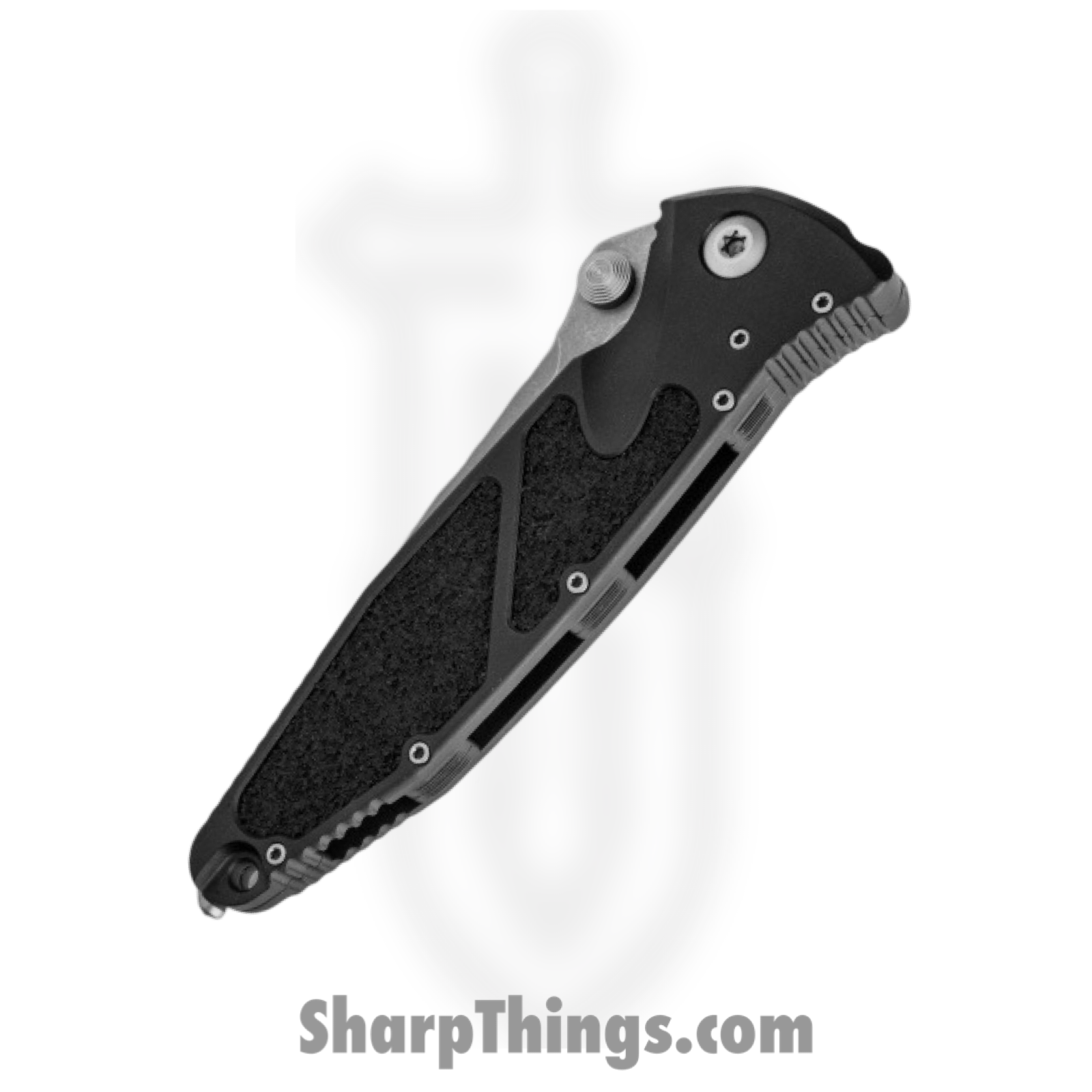 Microtech - 160-10AP - Socom Elite - Folding Knife - M390 Apocalyptic Clip Point - 6061-T6 Aluminum with Inlay - Black - Image 2