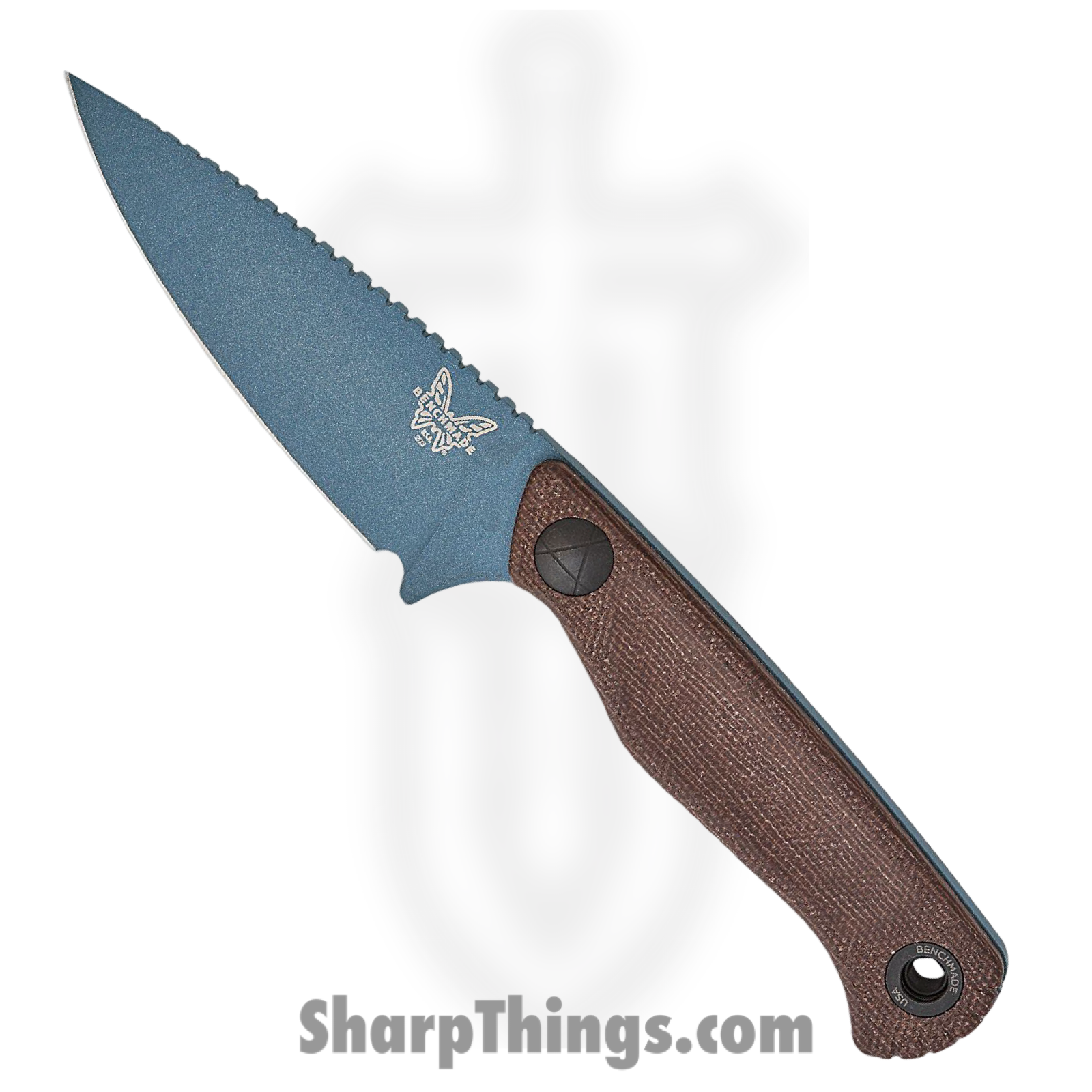 Benchmade - 203BT-01 - Dacian - Fixed Blade Knife - CPM MagnaCut Coated Spear Point - Canvas Micarta - Brown