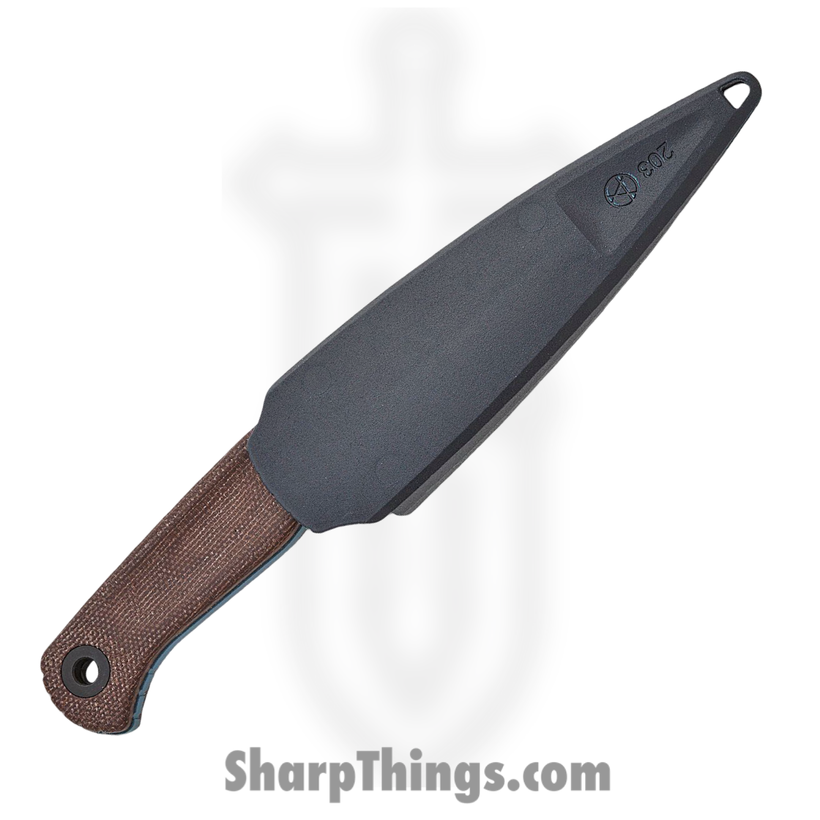 Benchmade - 203BT-01 - Dacian - Fixed Blade Knife - CPM MagnaCut Coated Spear Point - Canvas Micarta - Brown - Image 3