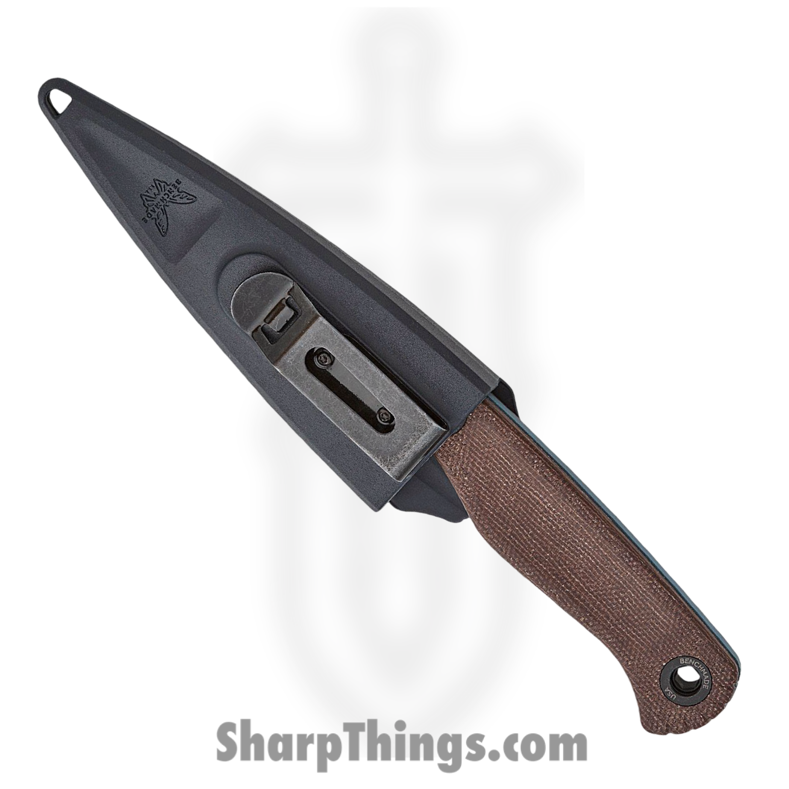 Benchmade - 203BT-01 - Dacian - Fixed Blade Knife - CPM MagnaCut Coated Spear Point - Canvas Micarta - Brown - Image 4