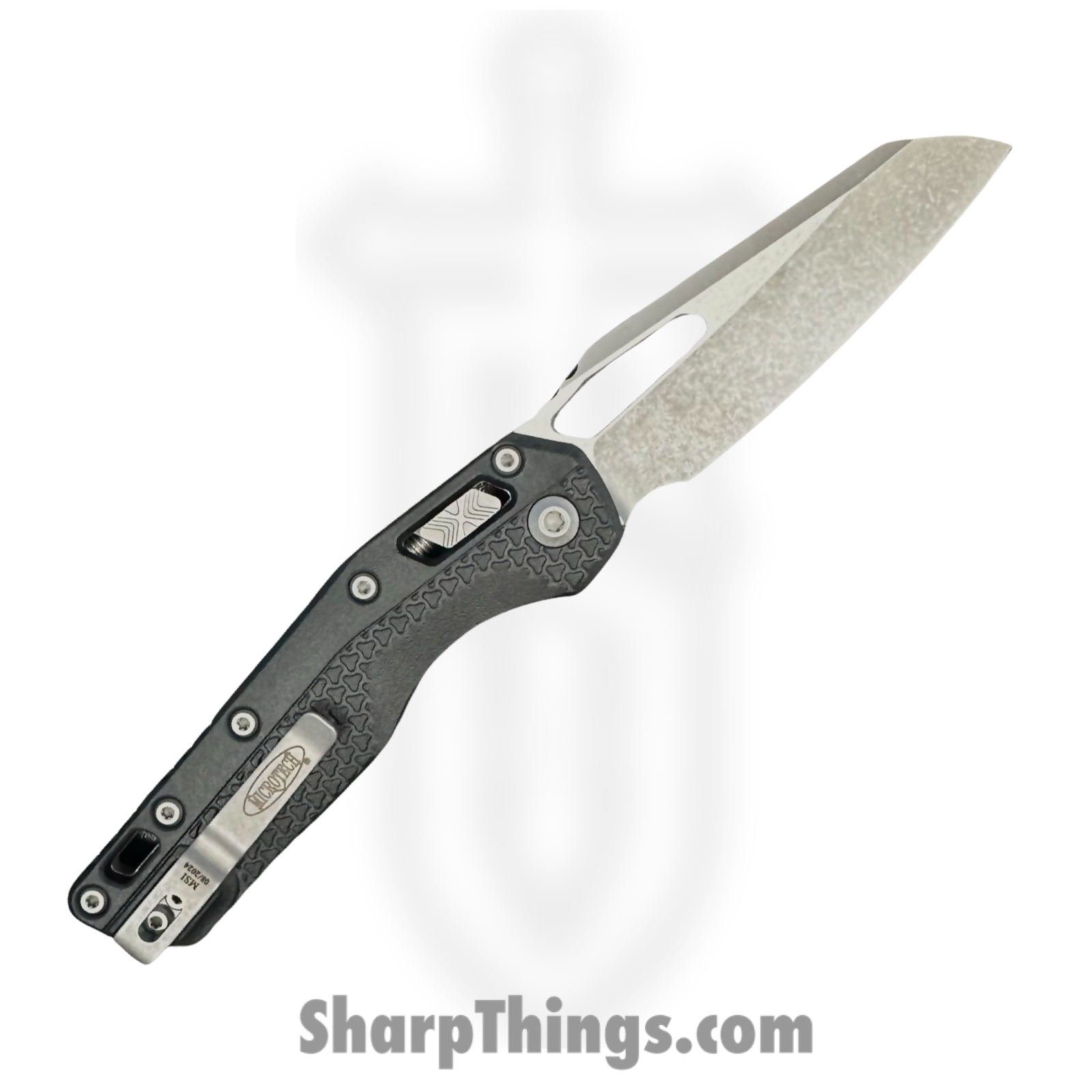 Microtech - 210T-10APPMBK30 - MSI Tri-Grip 30th Anniversary - Folding Knife - M390MK Apocalyptic Sheepsfoot - Polymer - Black - Image 2