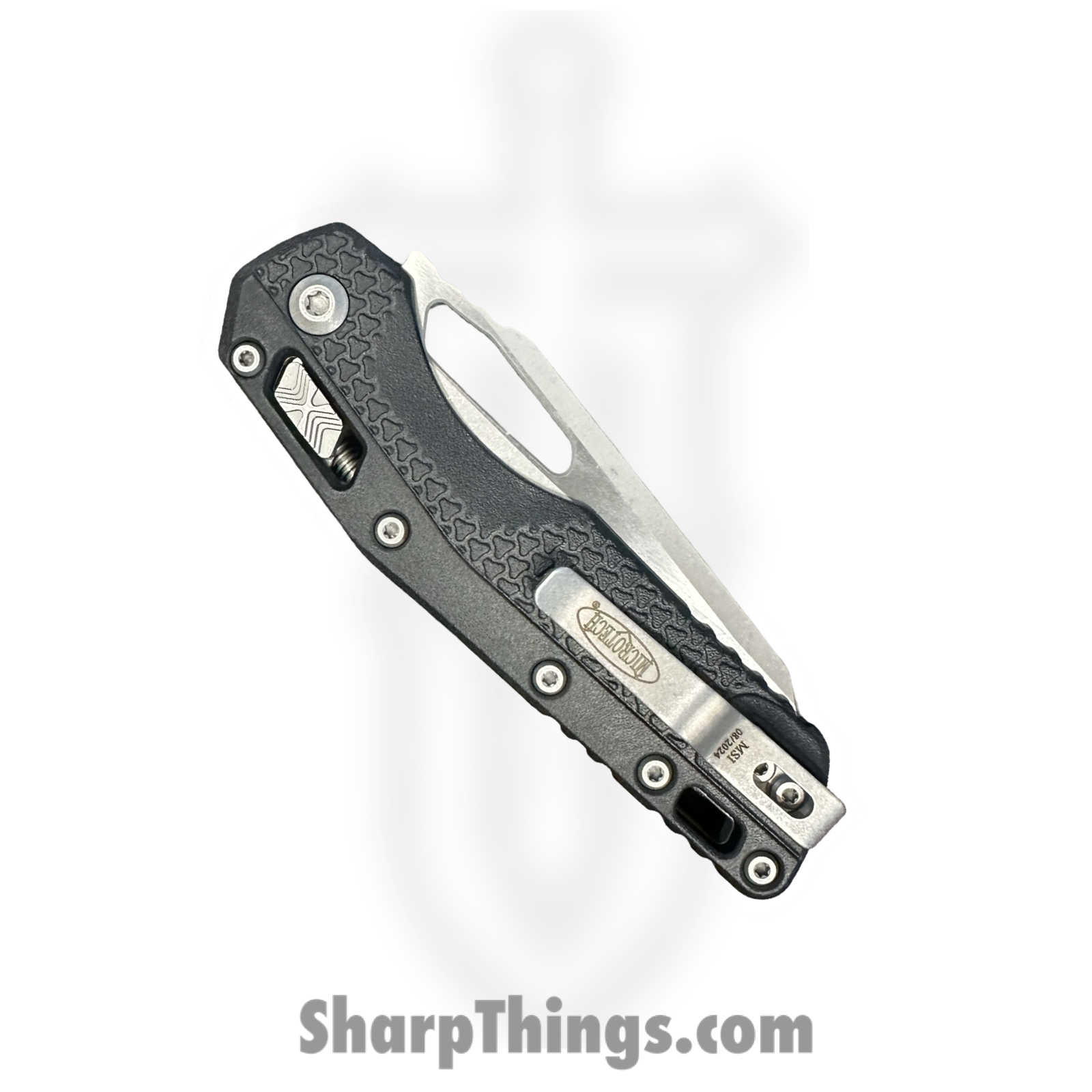 Microtech - 210T-10APPMBK30 - MSI Tri-Grip 30th Anniversary - Folding Knife - M390MK Apocalyptic Sheepsfoot - Polymer - Black - Image 4
