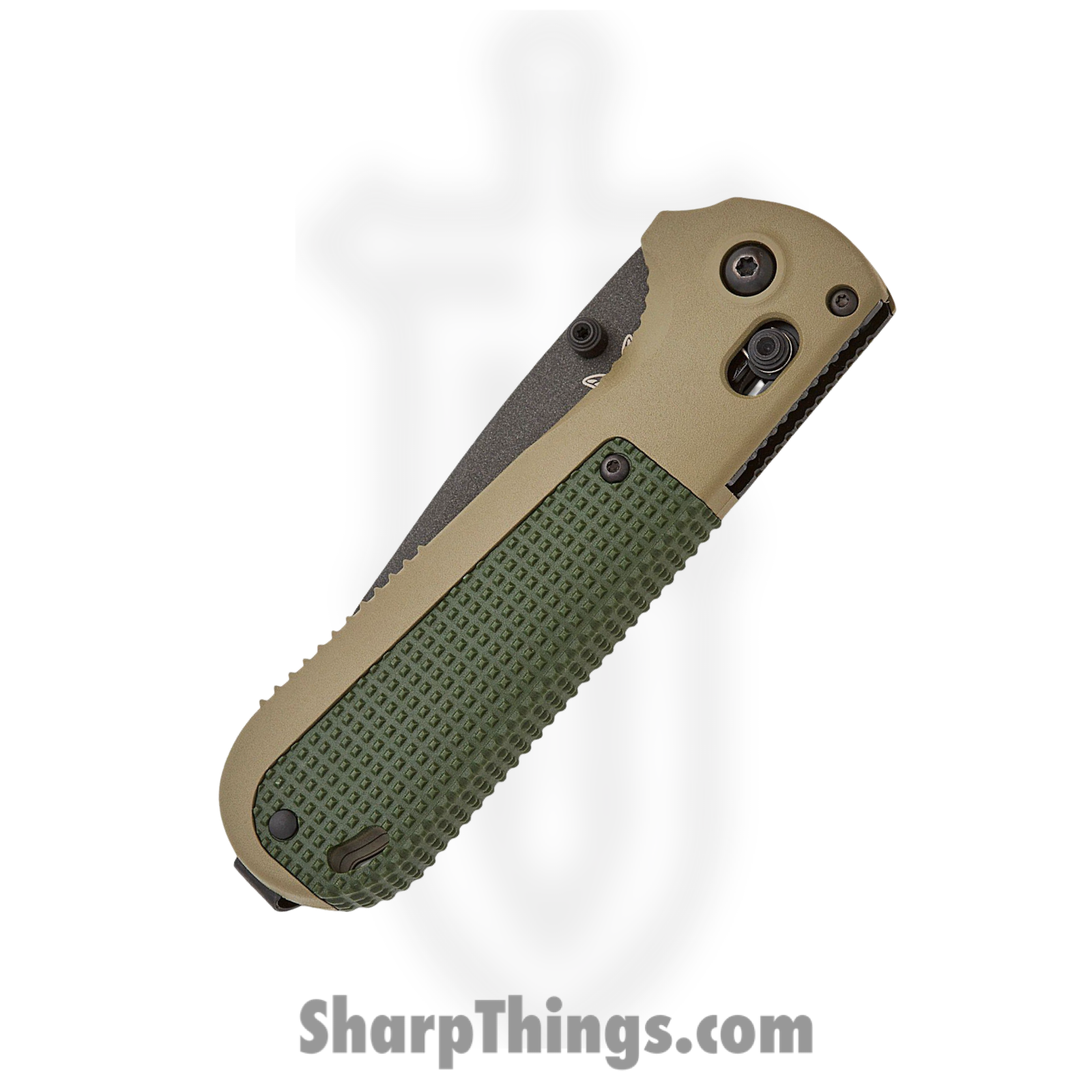 Benchmade - 431SBK-1 - Redoubt - Folding Knife - D2 Coated Tanto P/S - Grivory - Ranger Green - Image 3