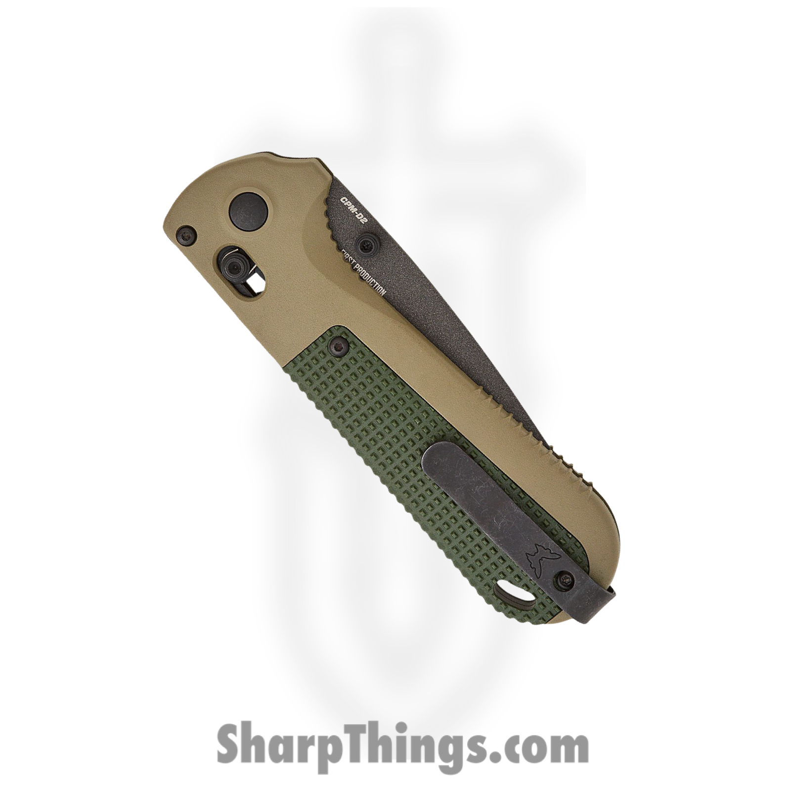 Benchmade - 431SBK-1 - Redoubt - Folding Knife - D2 Coated Tanto P/S - Grivory - Ranger Green - Image 4