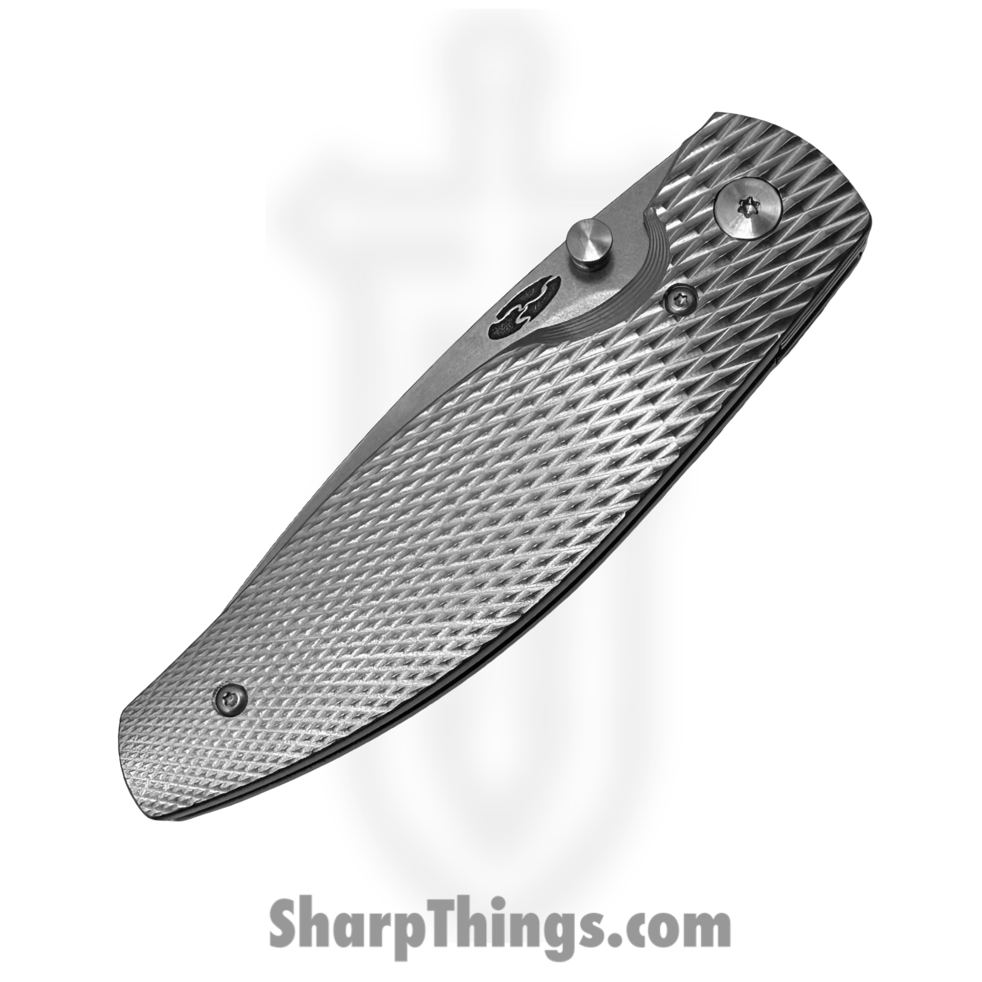 TRM - Atom-MC-3DT-Ti - Atom Linerlock - Folding Knife - CPM MagnaCut Stonewash Drop Point - 3D Titanium - Lizard Skin - Image 3