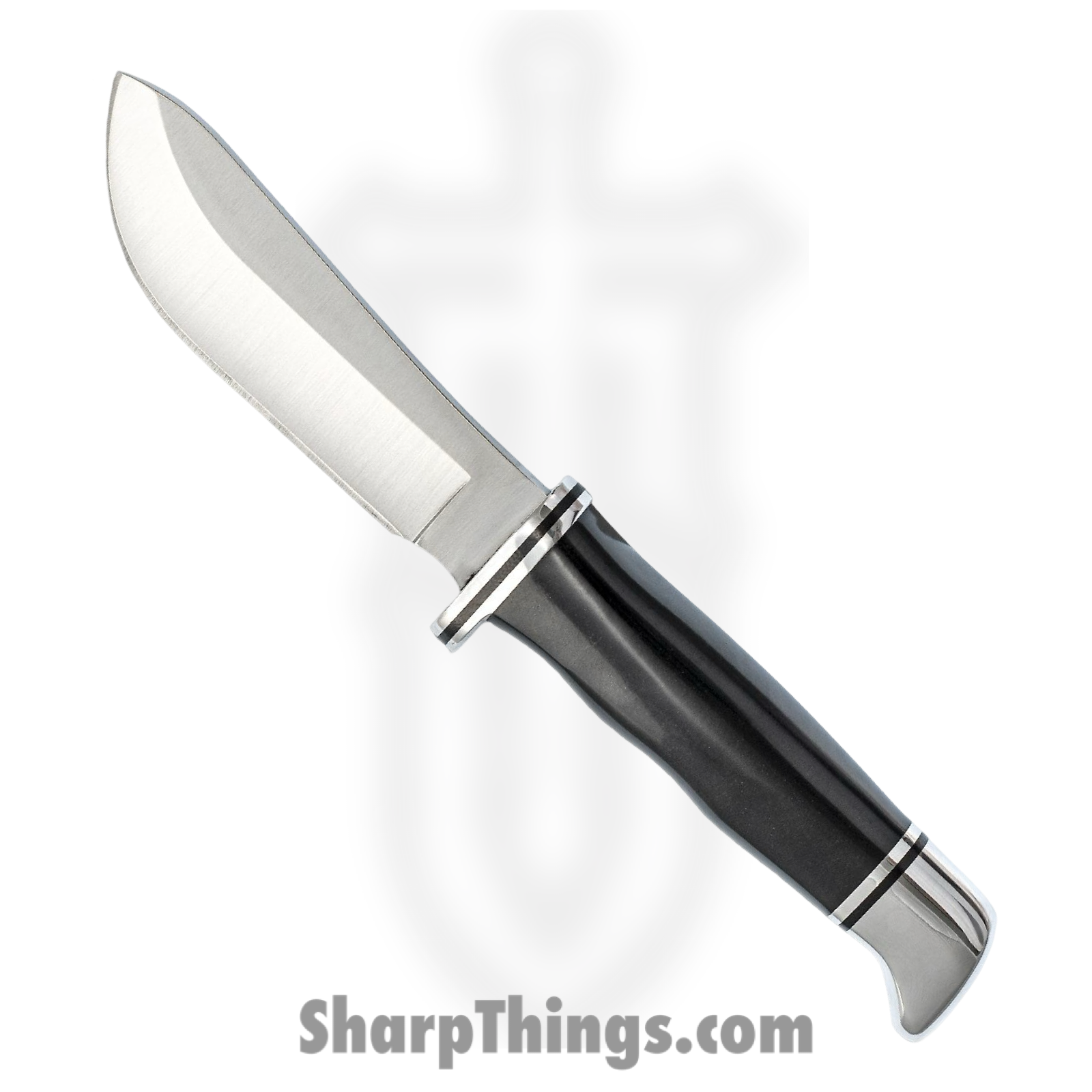 Buck - BU103 - Skinner - Fixed Blade Knife - 420 HC Satin Clip Point - Phenolic - Black Silver