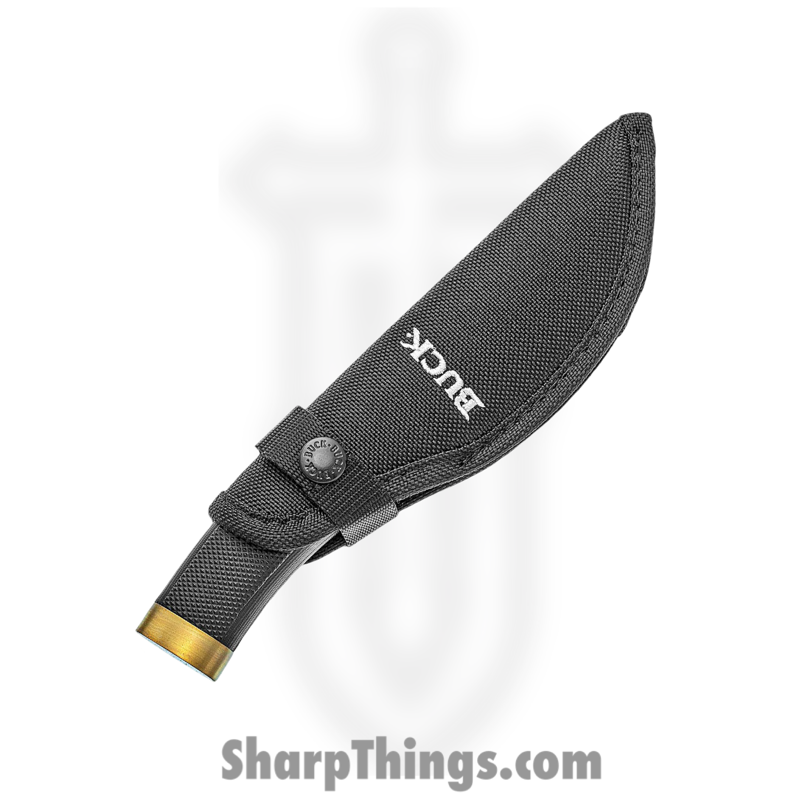 Buck - BU691 - Zipper Guthook - Fixed Blade Knife - 420 HC Satin Guthook - Rubber - Black - Image 3