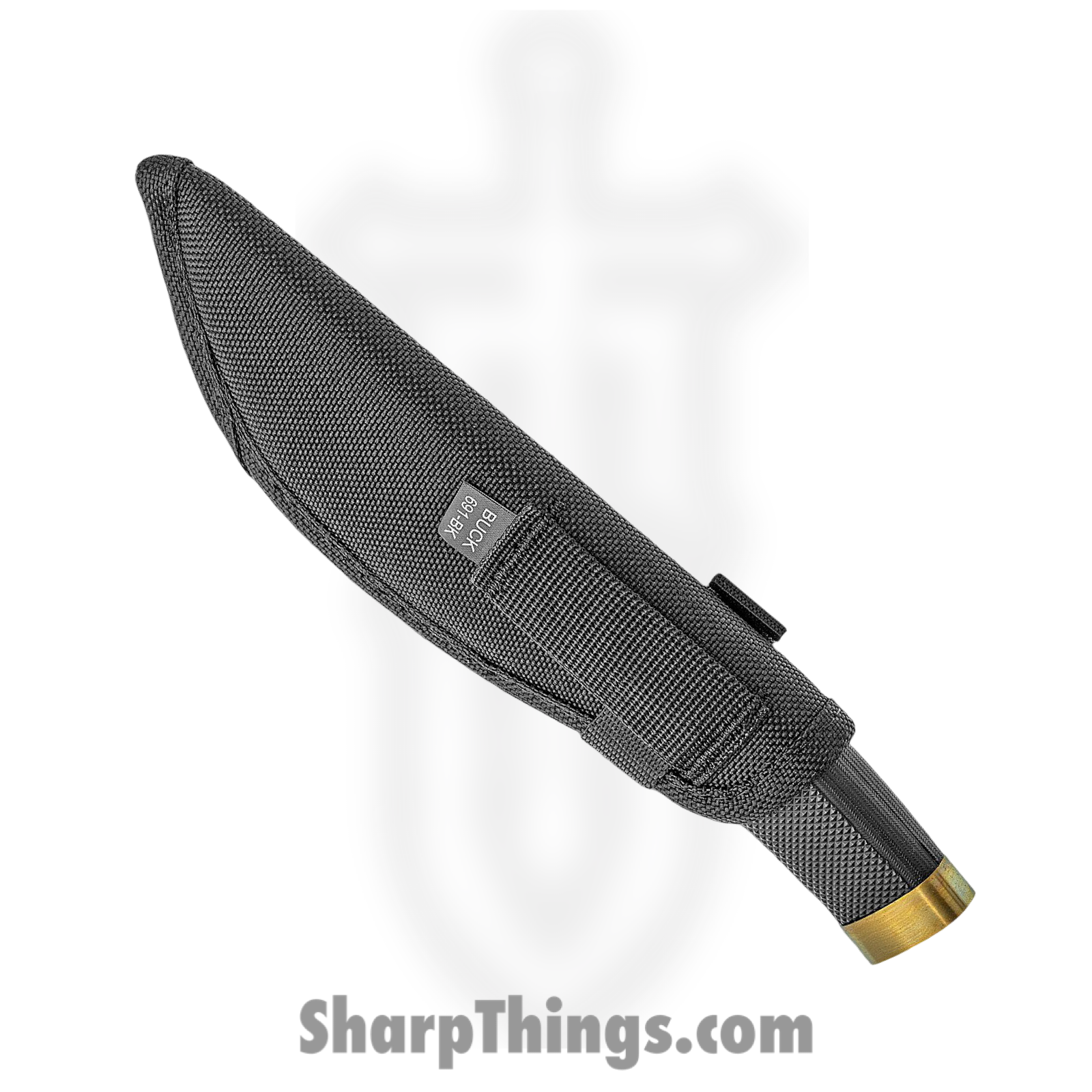 Buck - BU691 - Zipper Guthook - Fixed Blade Knife - 420 HC Satin Guthook - Rubber - Black - Image 4