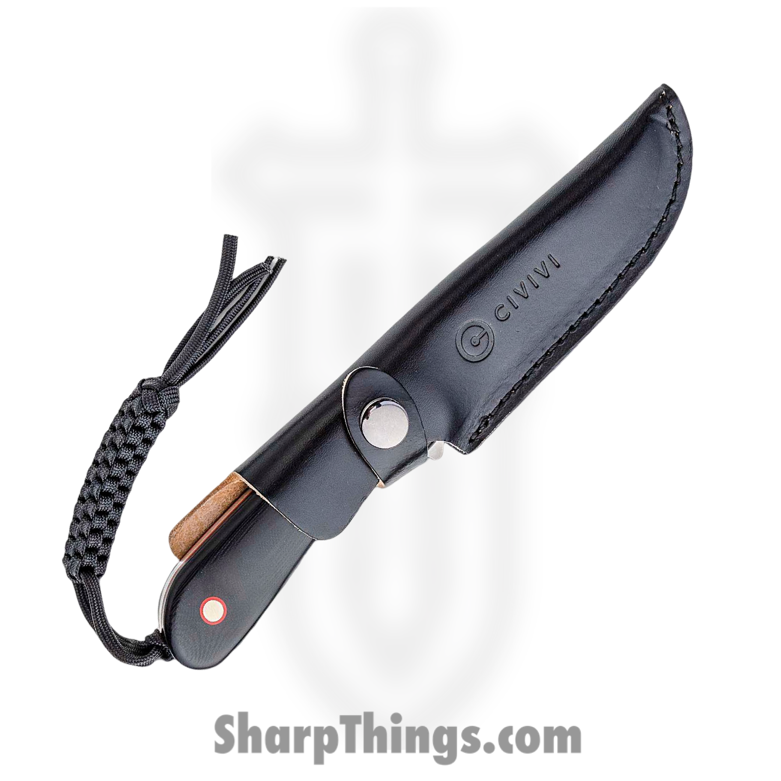 Civivi - CIVC2104A - Elementum - Fixed Blade Knife - 10Cr15CoMoV Satin Drop Point - G10 - Black - Image 3
