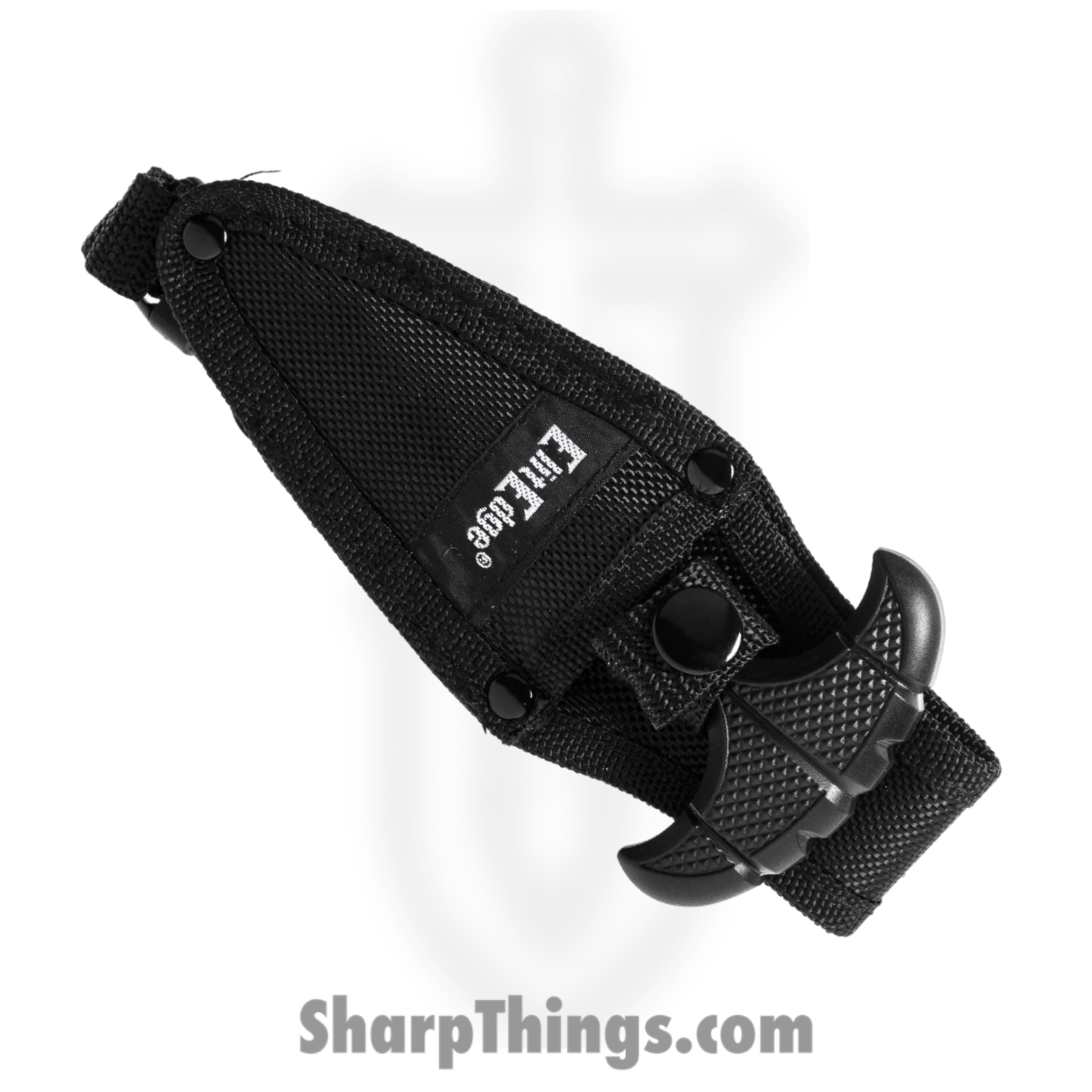 ElitEdge - EE20641BK - Push Dagger - Fixed Blade Knife - 440 SS Coated Dagger - Nylon - Black - Image 3