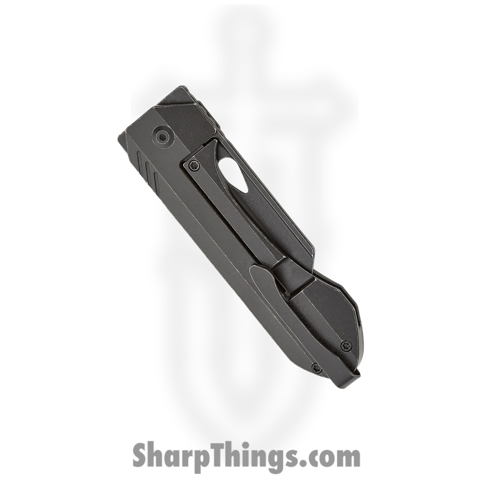 Kizer Cutlery - KI3665A1 - Huldra - Folding Knife - CPM S35VN Coated Reverse Tanto - Titanium - Black - Image 4