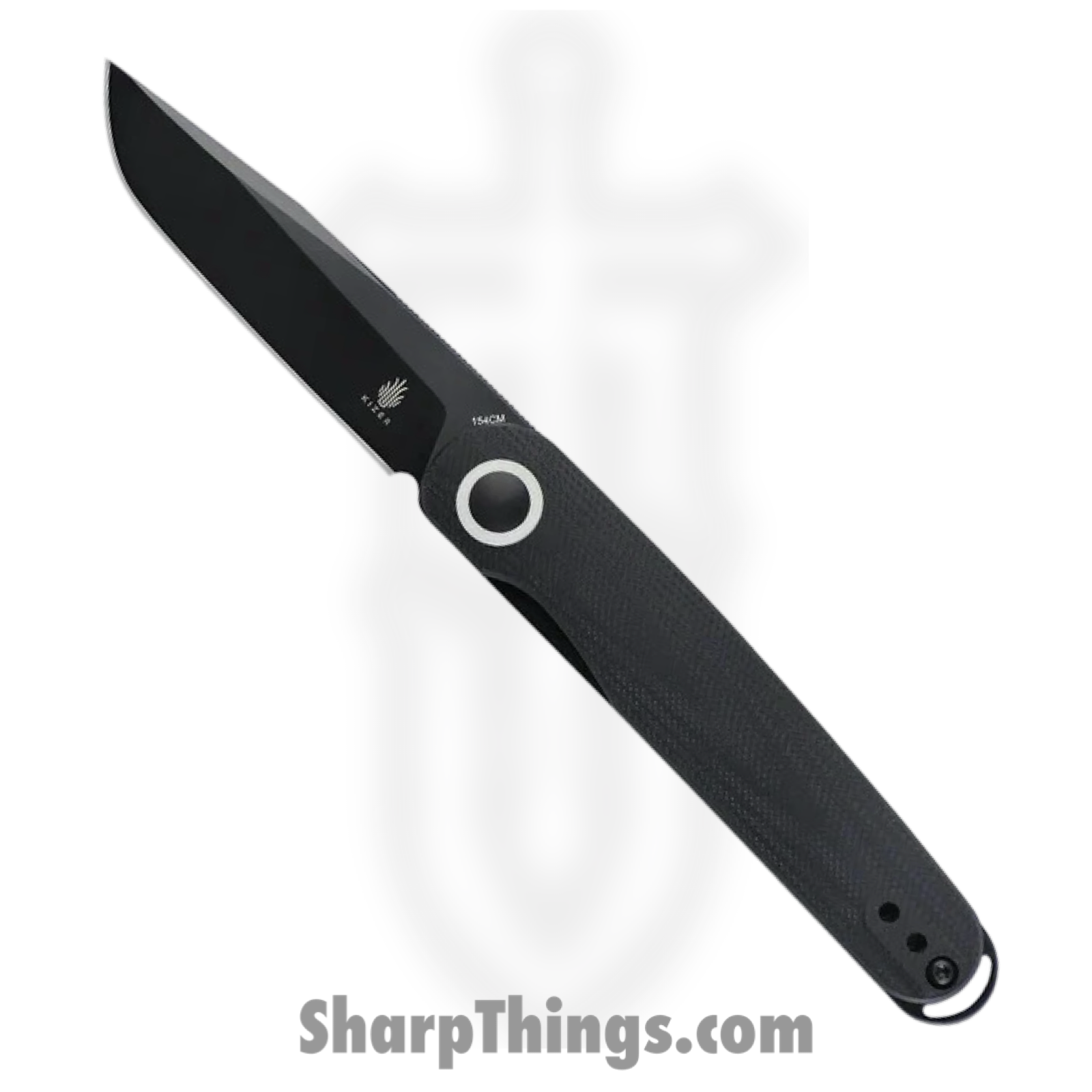 Kizer Cutlery - KIV3604C2 - Squidward - Folding Knife - 154CM Satin Clip Point - G10 - Black