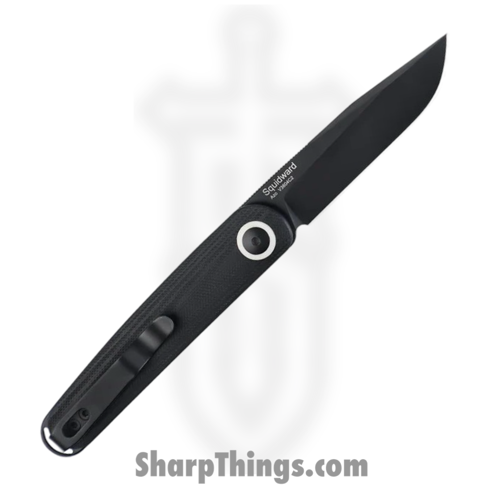 Kizer Cutlery - KIV3604C2 - Squidward - Folding Knife - 154CM Satin Clip Point - G10 - Black - Image 2