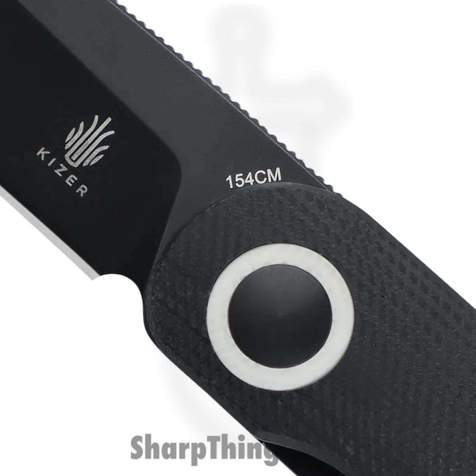 Kizer Cutlery - KIV3604C2 - Squidward - Folding Knife - 154CM Satin Clip Point - G10 - Black - Image 3