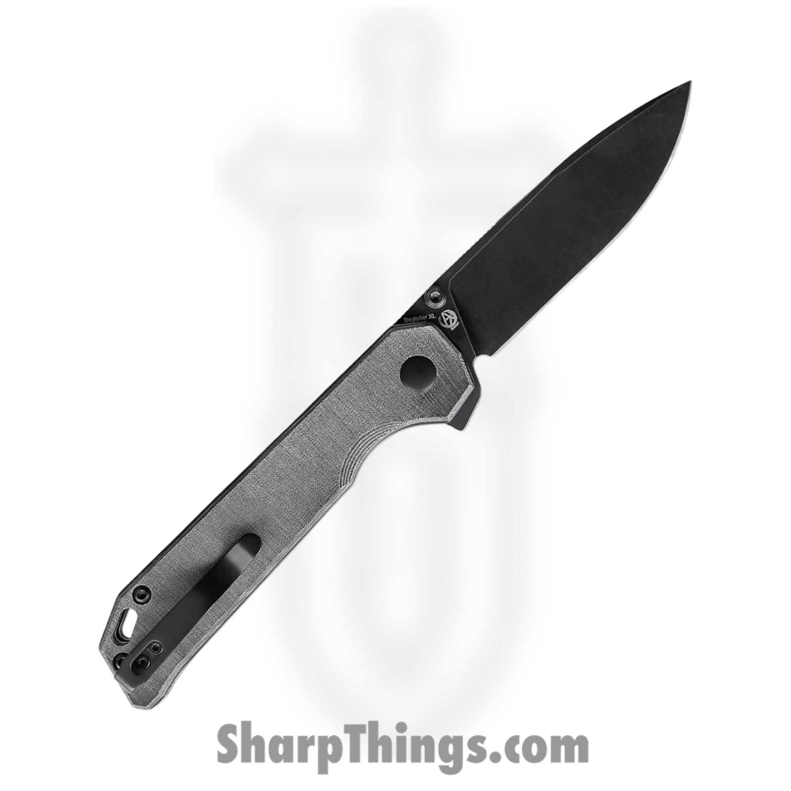 Kizer Cutlery - KIV5458C1 - Begleiter XL - Folding Knife - 154CM Stonewash Drop Point - Micarta - Black - Image 2