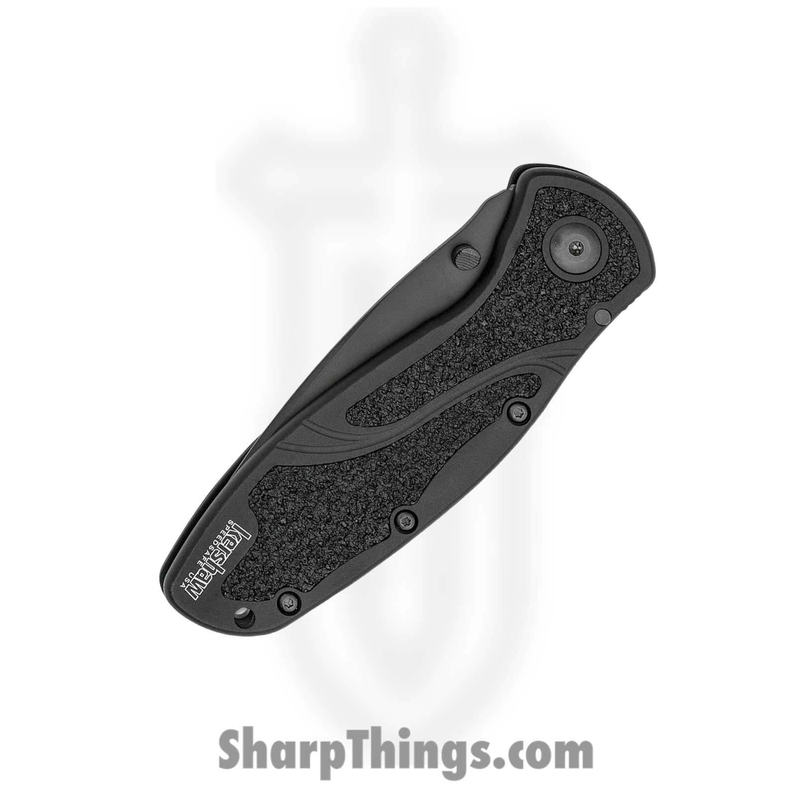 Kershaw - KS1670BLK - Blur - Folding Knife - 14C28N Coated Drop Point - 6061-T6 Aluminum Trac Tec Inserts - Black - Image 2