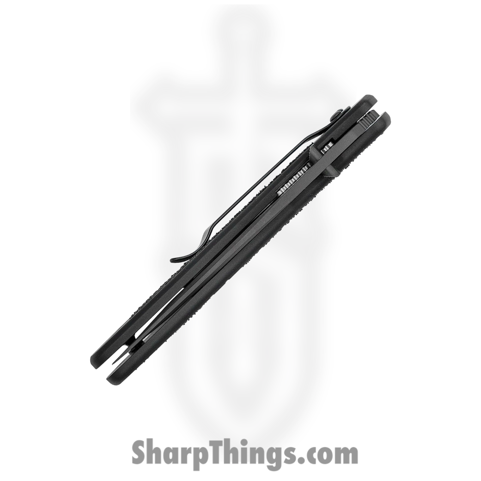 Kershaw - KS1670BLK - Blur - Folding Knife - 14C28N Coated Drop Point - 6061-T6 Aluminum Trac Tec Inserts - Black - Image 3