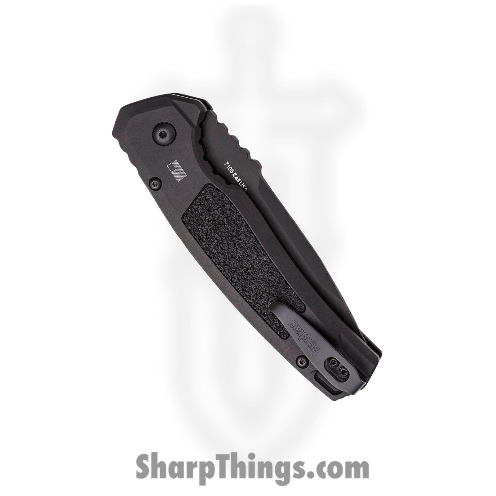 Kershaw - KS7105 - Launch 16 - Automatic Knife - CPM M4 Coated Tanto - 6061-T6 Aluminum Trac Tec Inserts - Black - Image 4