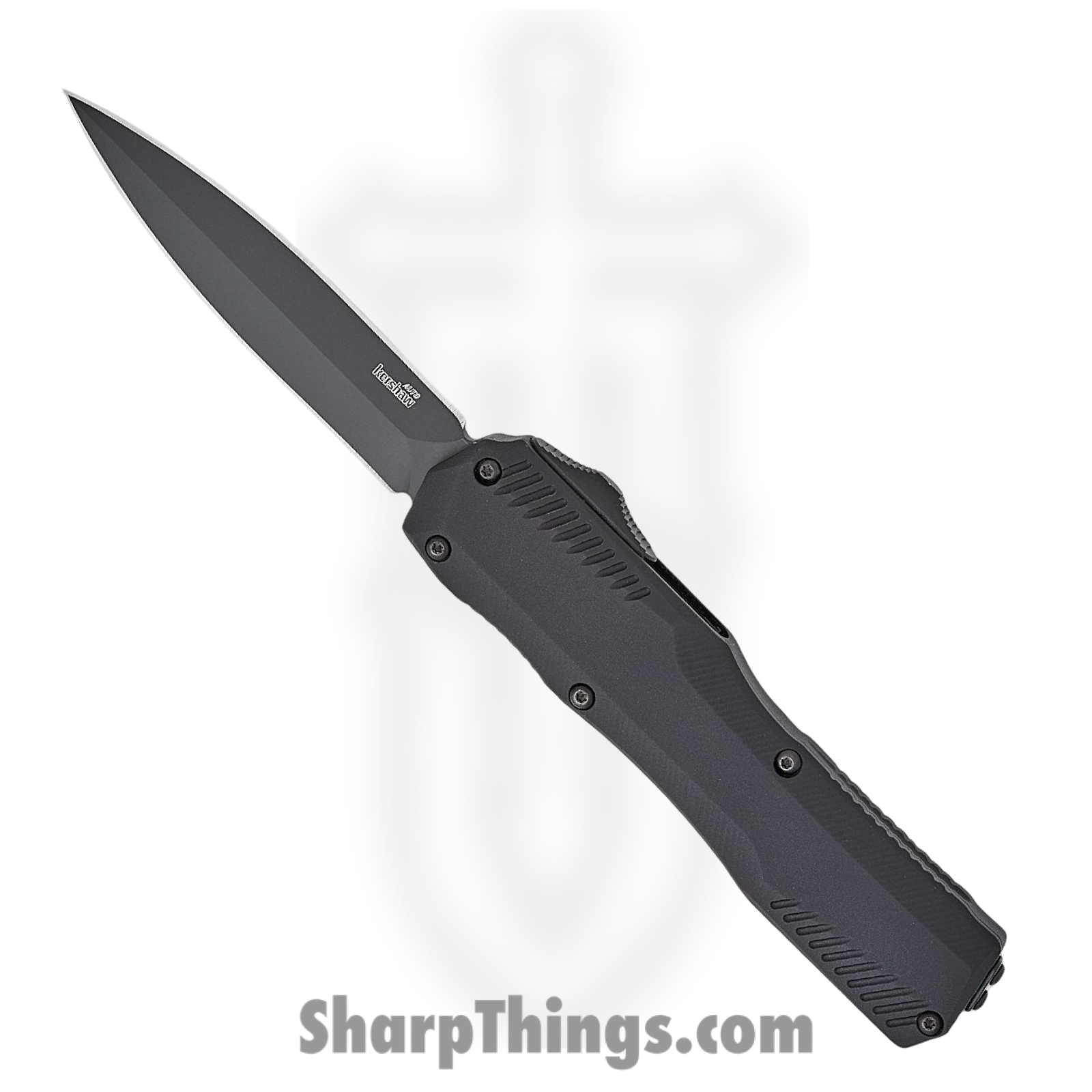 Kershaw - KS9000DE - Livewire - OTF Auto - CPM MagnaCut Coated Dagger - 6061-T6 Aluminum - Black