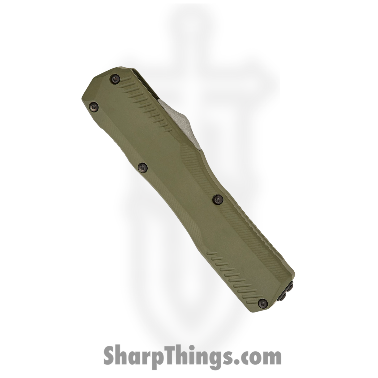 Kershaw - KS9000TOLSW - Livewire - OTF Auto - CPM MagnaCut Stonewash Tanto - 6061-T6 Aluminum - Green - Image 3