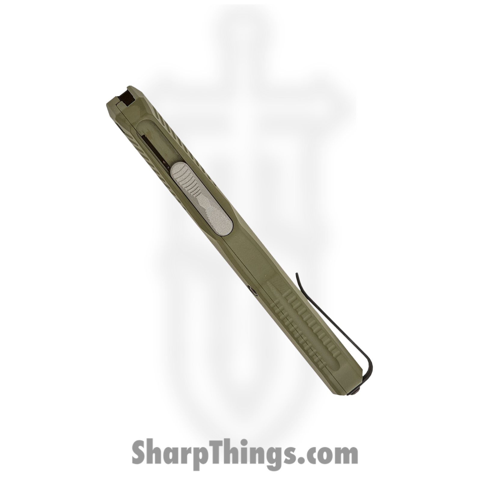 Kershaw - KS9000TOLSW - Livewire - OTF Auto - CPM MagnaCut Stonewash Tanto - 6061-T6 Aluminum - Green - Image 5