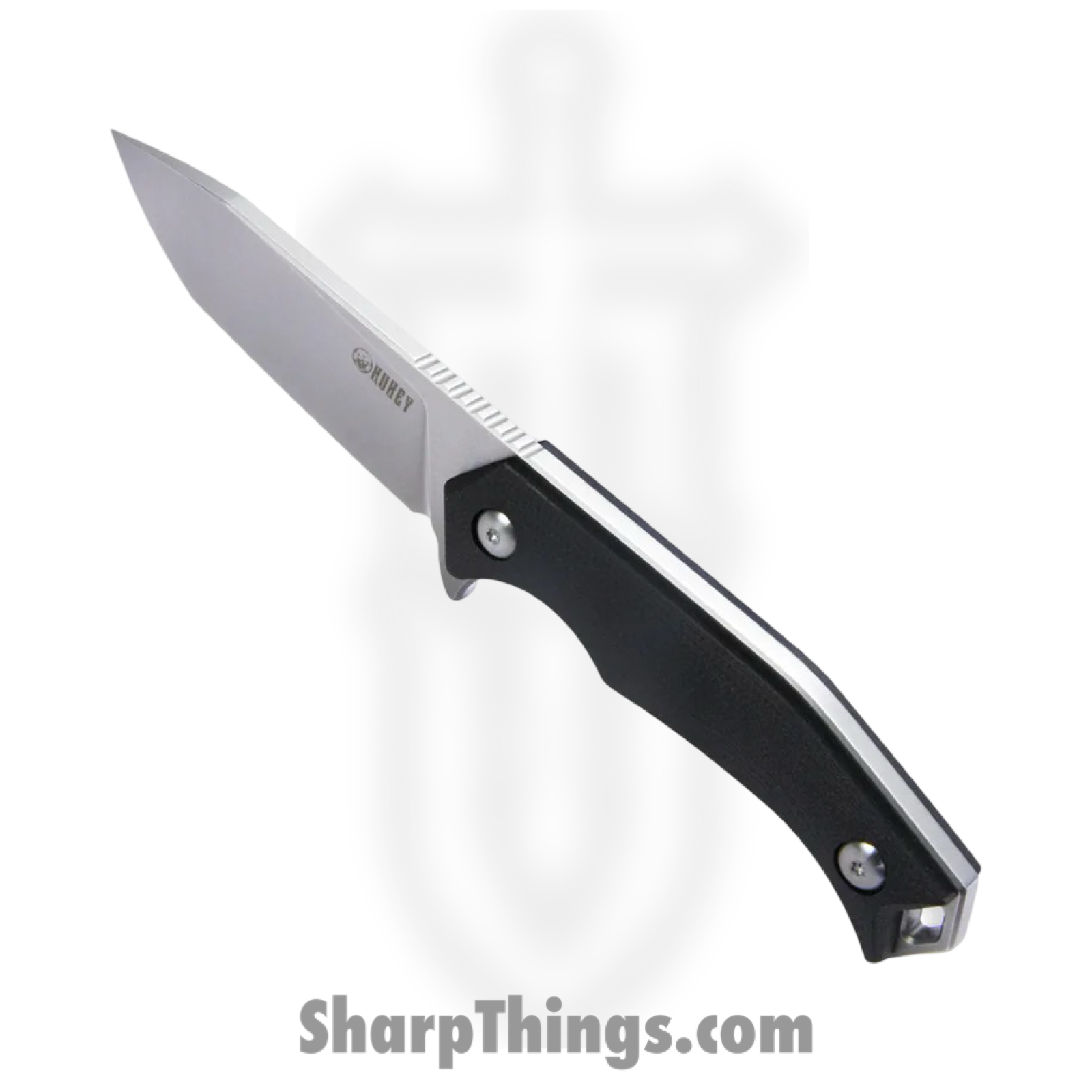 Kubey - KUB184D - Swordfish - Fixed Blade Knife - D2 Satin Tanto - G10 - Black - Image 3