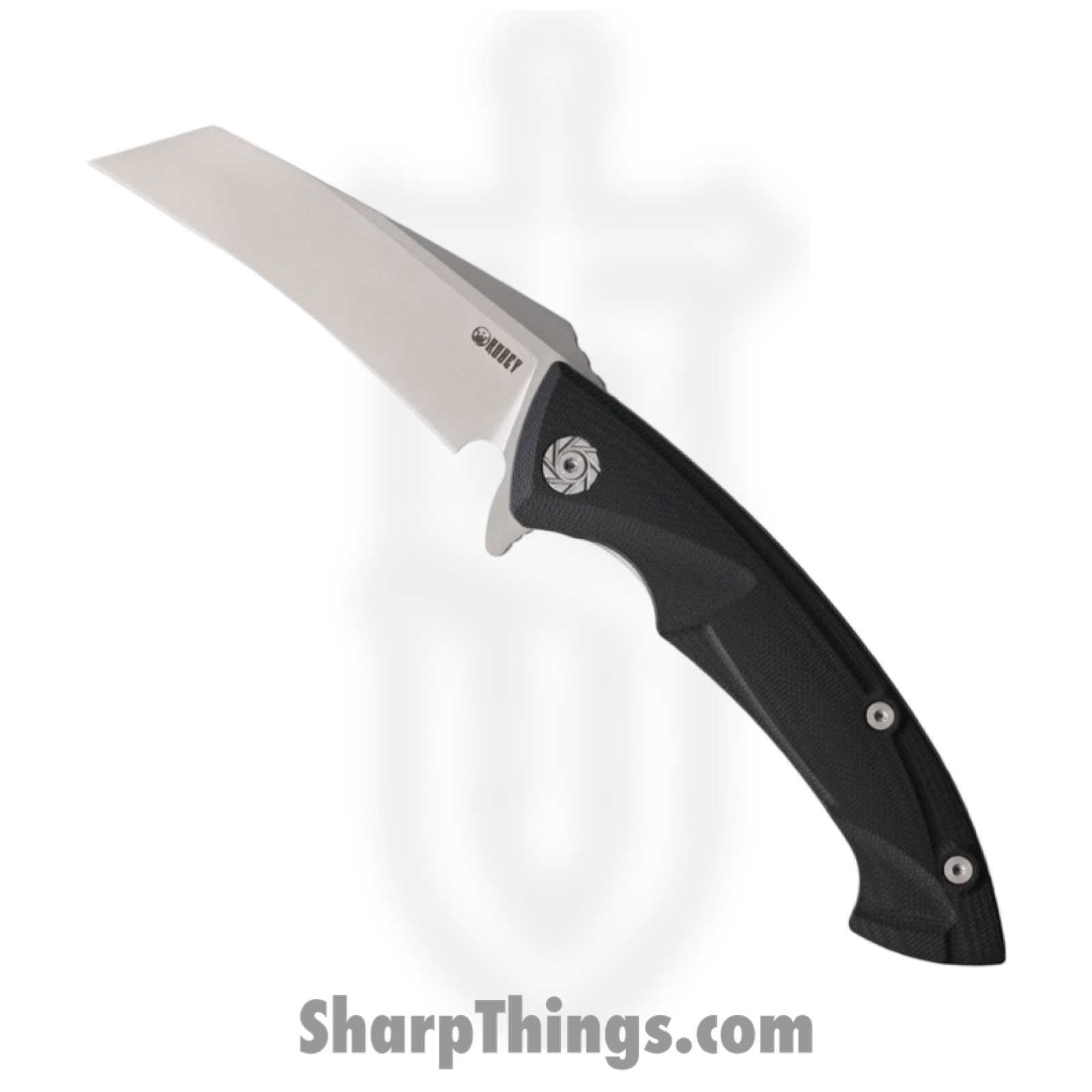 Kubey - KUB212A - Anteater - Folding Knife - D2 Satin Reverse Tanto - G10 - Black