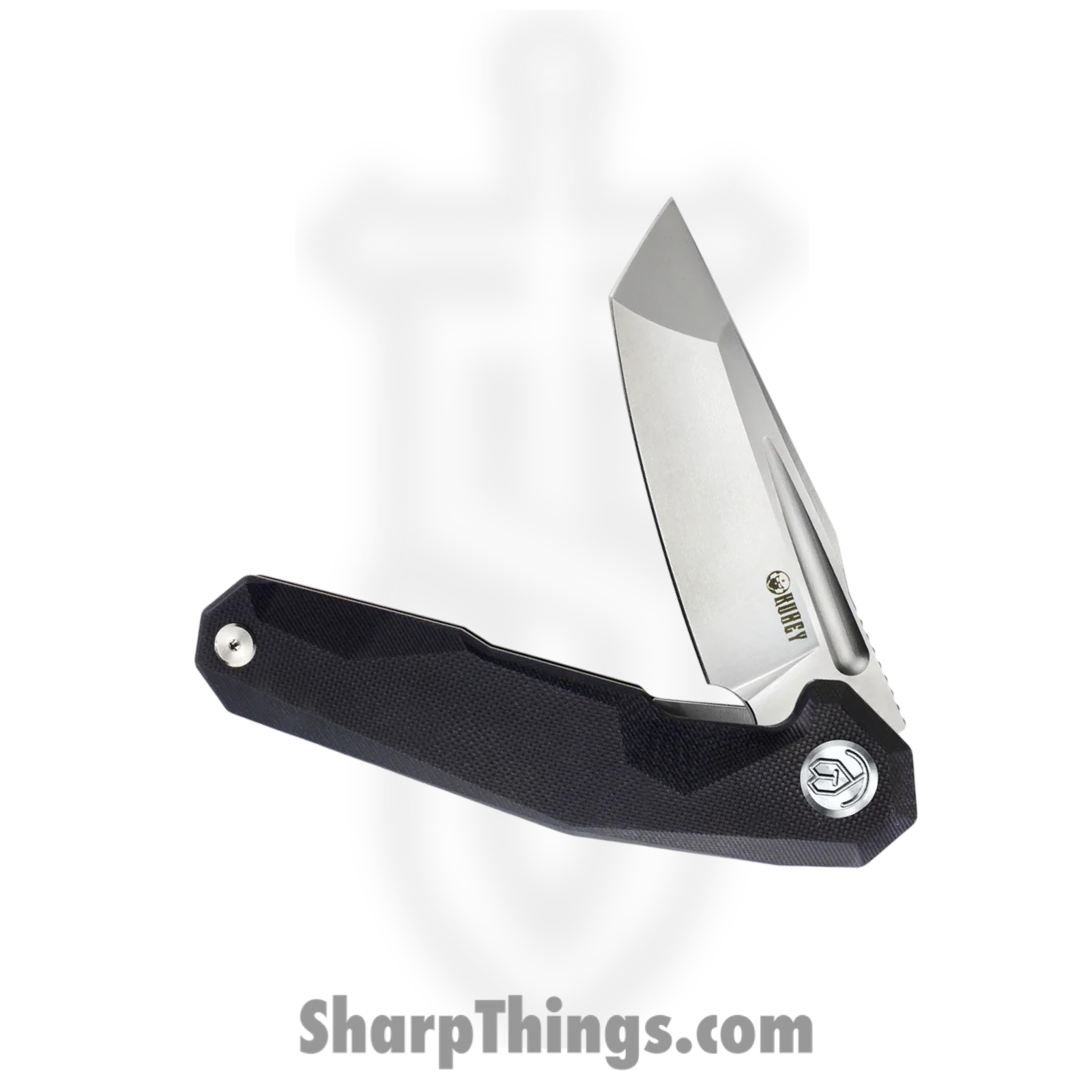 Kubey - KUB237A - Carve - Folding Knife - D2 Blasted Tanto - G10 - Black - Image 3