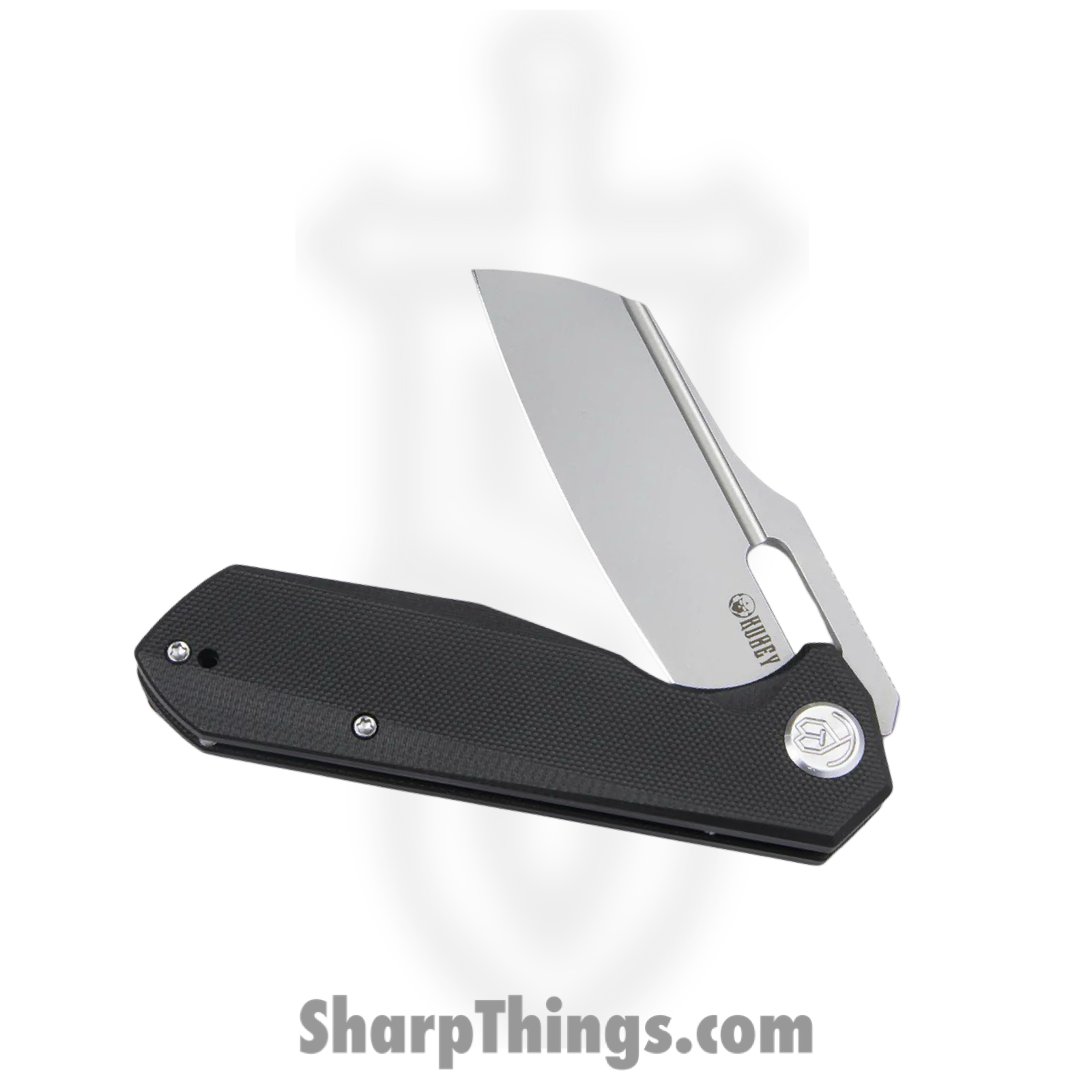 Kubey - KUB328A - Atlas - Folding Knife - 14C28N Blasted Tanto - G10 - Black - Image 3