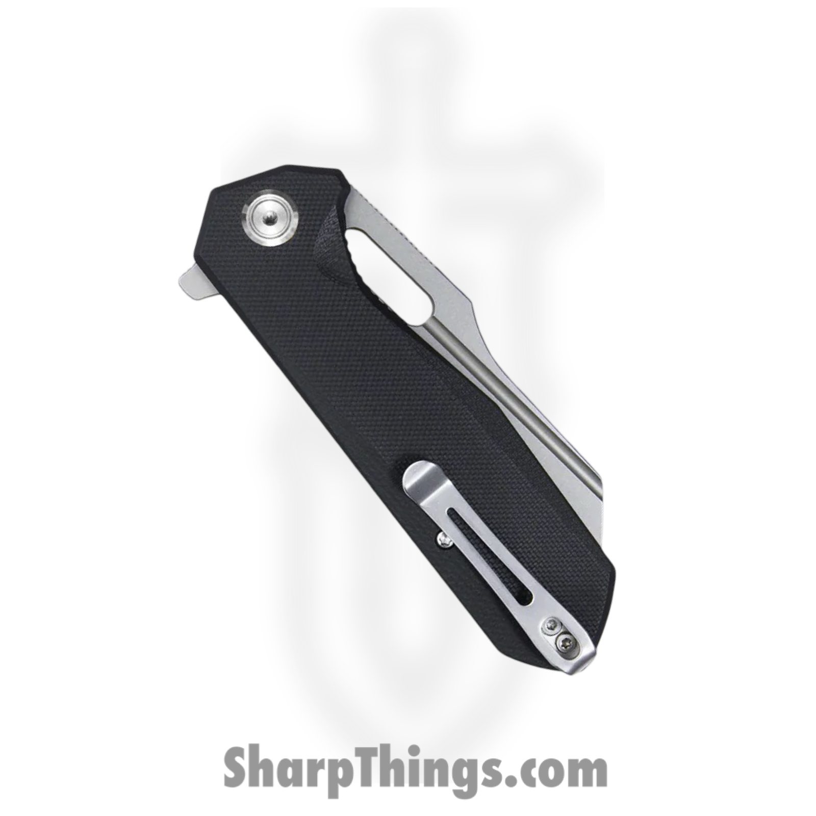 Kubey - KUB328A - Atlas - Folding Knife - 14C28N Blasted Tanto - G10 - Black - Image 4