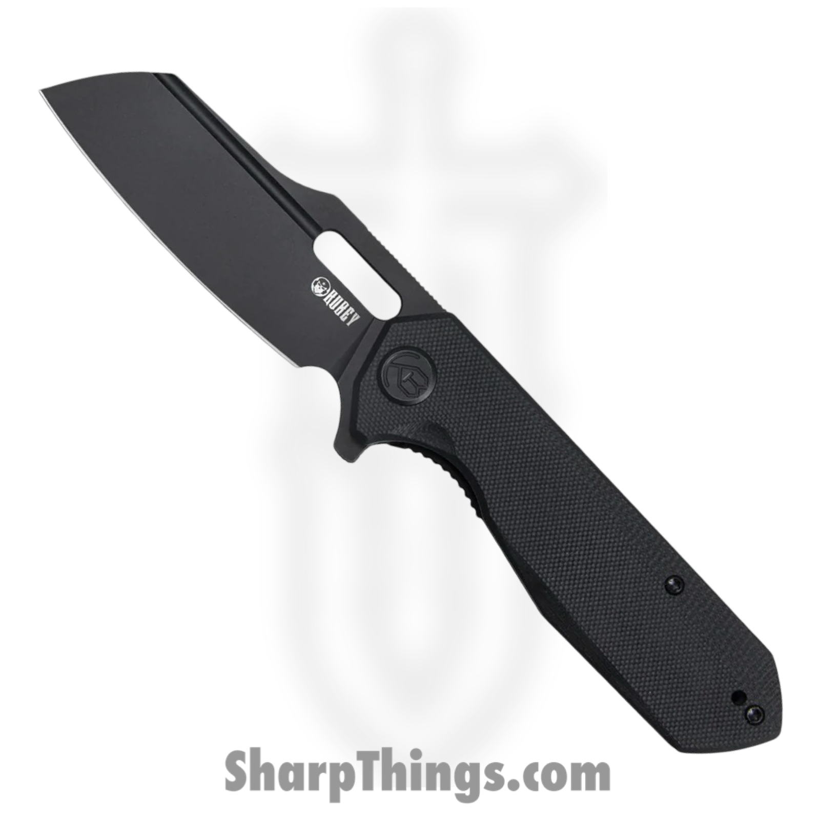 Kubey - KUB328C - Atlas - Folding Knife - 14C28N Blasted Tanto - G10 - Black