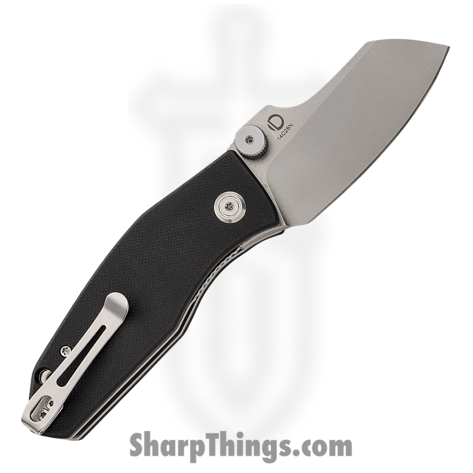 Kubey - KUB337A - Monsterdog - Folding Knife - 14C28N Blasted Modified Sheepsfoot - G10 - Black - Image 2