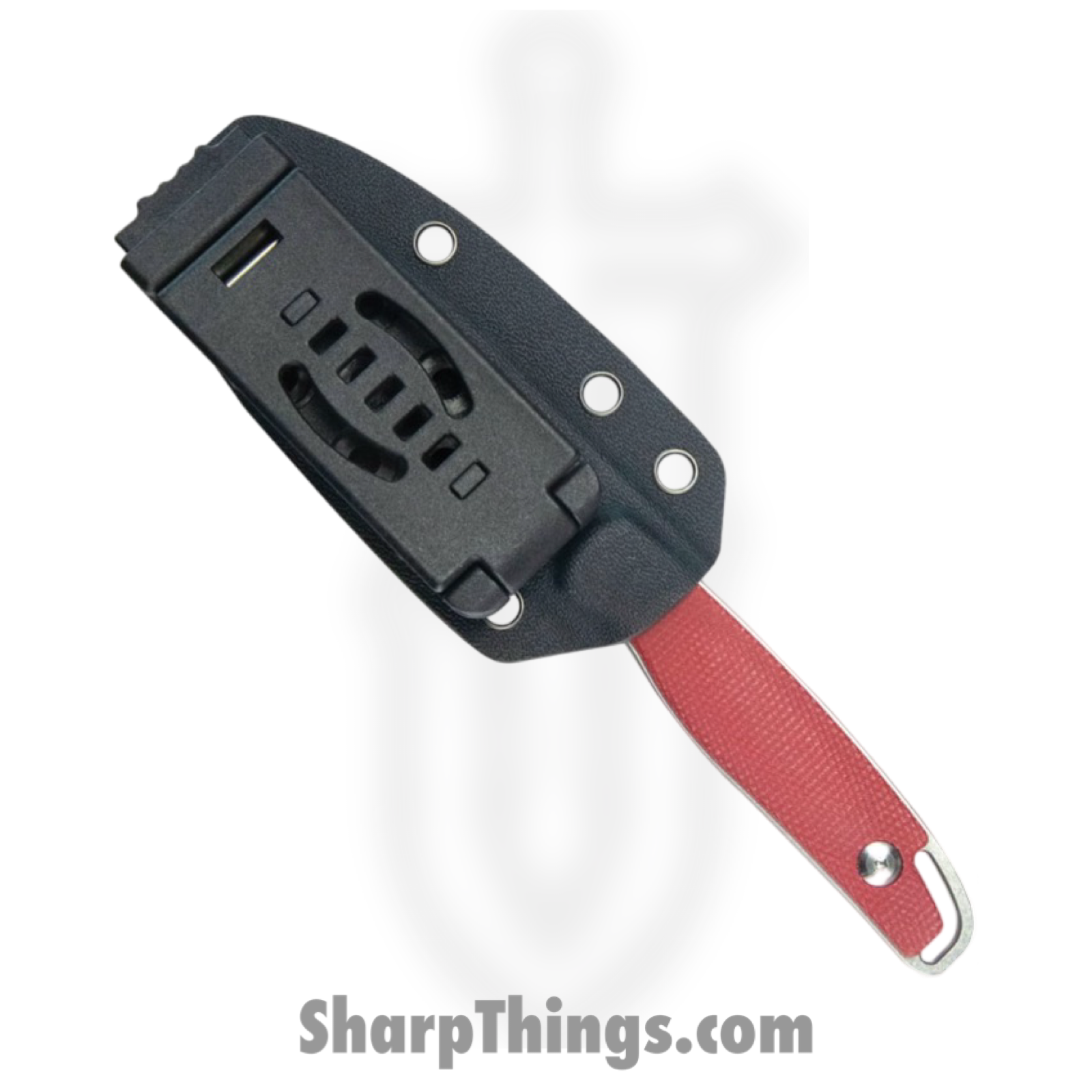 Kubey - KUB357B - Dust Devil - Fixed Blade Knife - 14C28N Stonewash Spear Point - Micarta - Red - Image 4