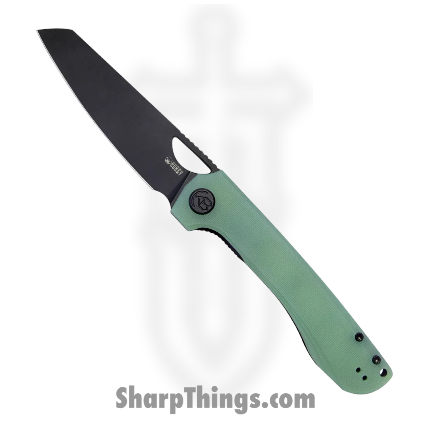 Kubey - KUB365D - Elang - Folding Knife - AUS-10A Blackwash Sheepsfoot - G10 - Jade