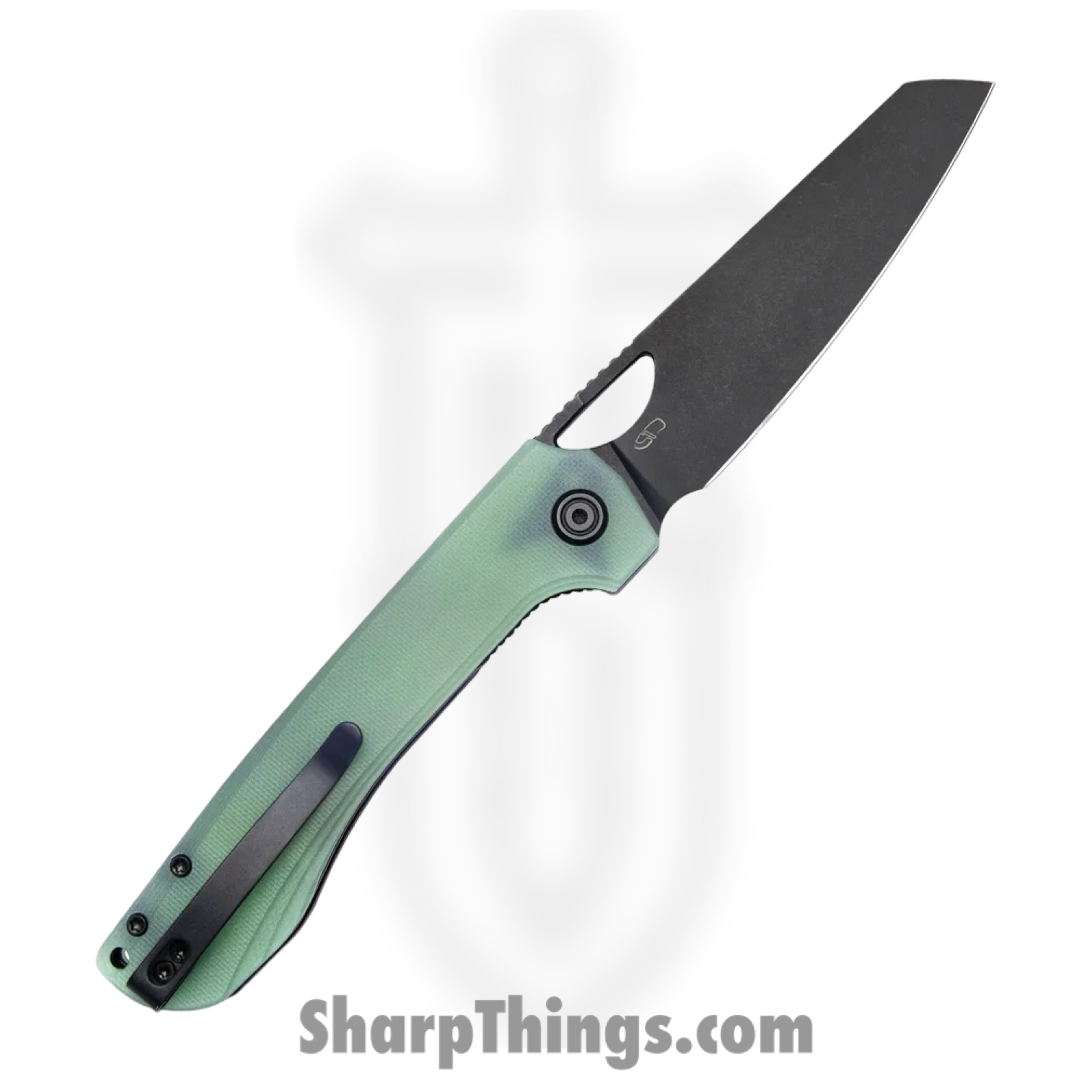 Kubey - KUB365D - Elang - Folding Knife - AUS-10A Blackwash Sheepsfoot - G10 - Jade - Image 2