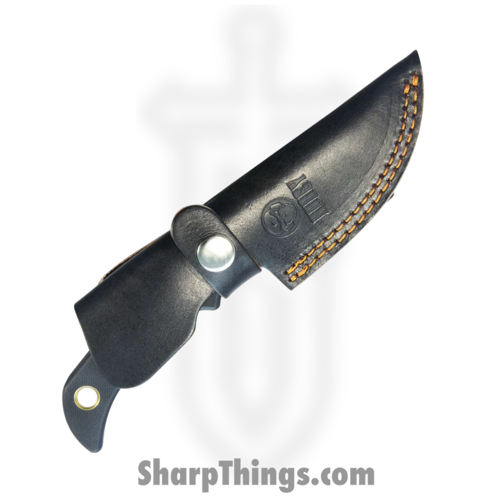 Kubey - KUB375B - Willumsen Hunter - Fixed Blade Knife - 14C28N Blackwash Clip Point - G10 - Black Gold - Image 4