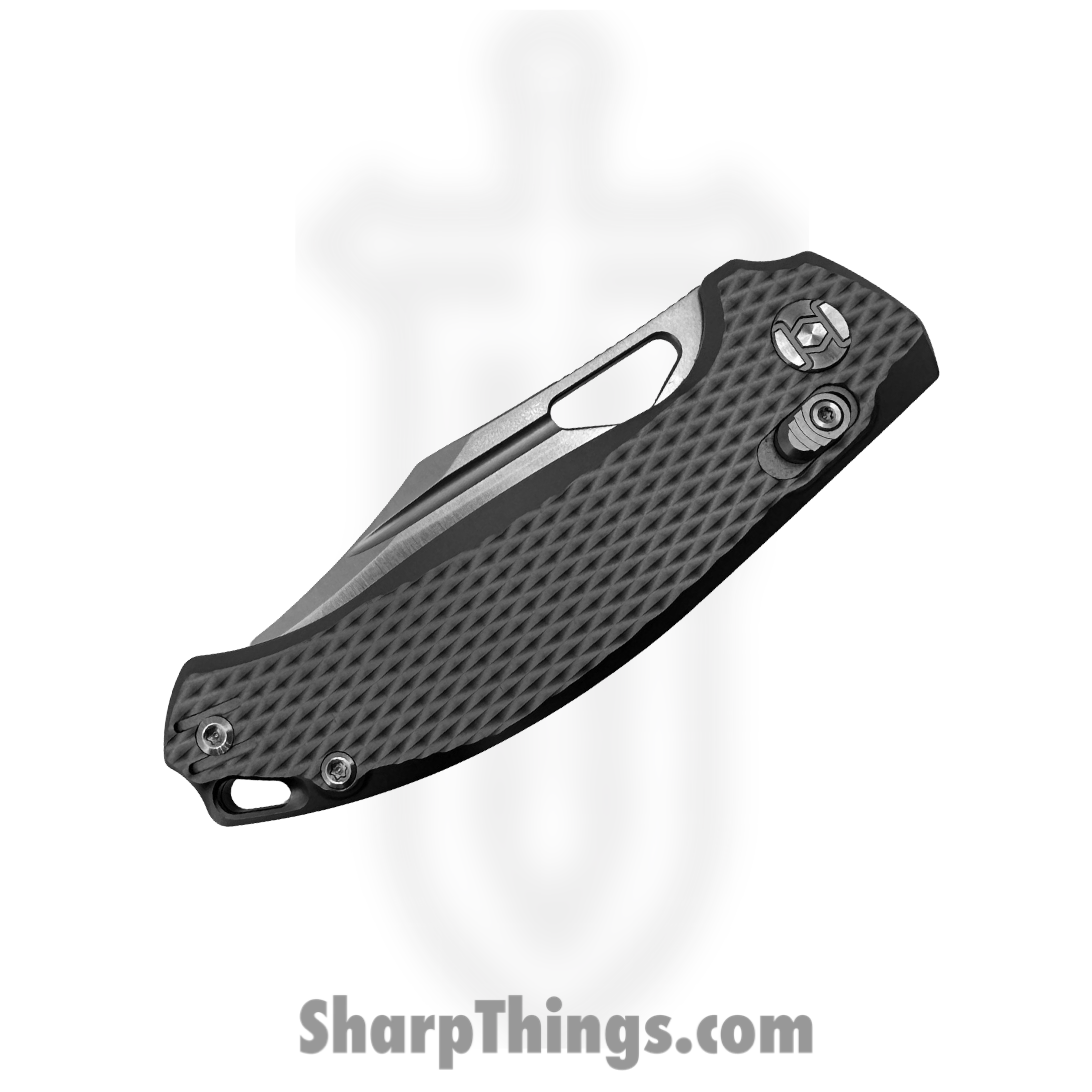 Kunwu - KUNX707T1A - Django Crossbar Lock - Folding Knife - ELMAX Satin Clip Point - Titanium - Textured - Image 3
