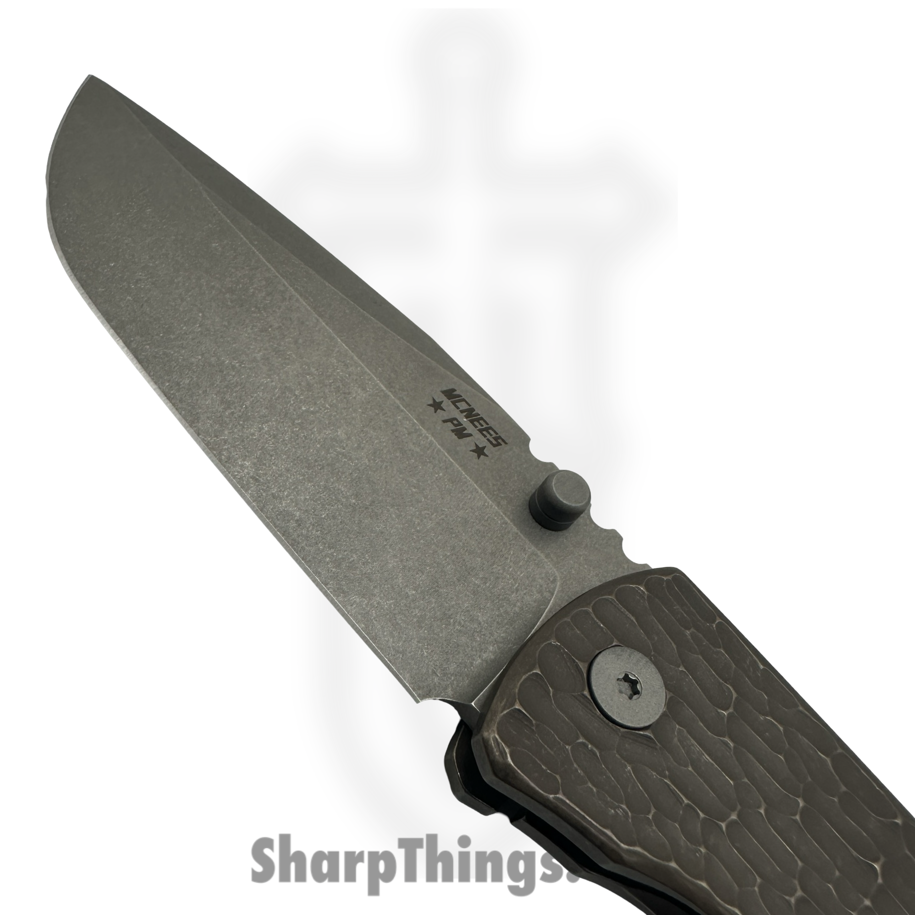 McNees - MAC2-35-AT-BZ-JG - Mac 3.5 - Folding Knife - CPM MagnaCut Stonewash Spear Point - Jigged Titanium - Atomic Bronze - Image 5