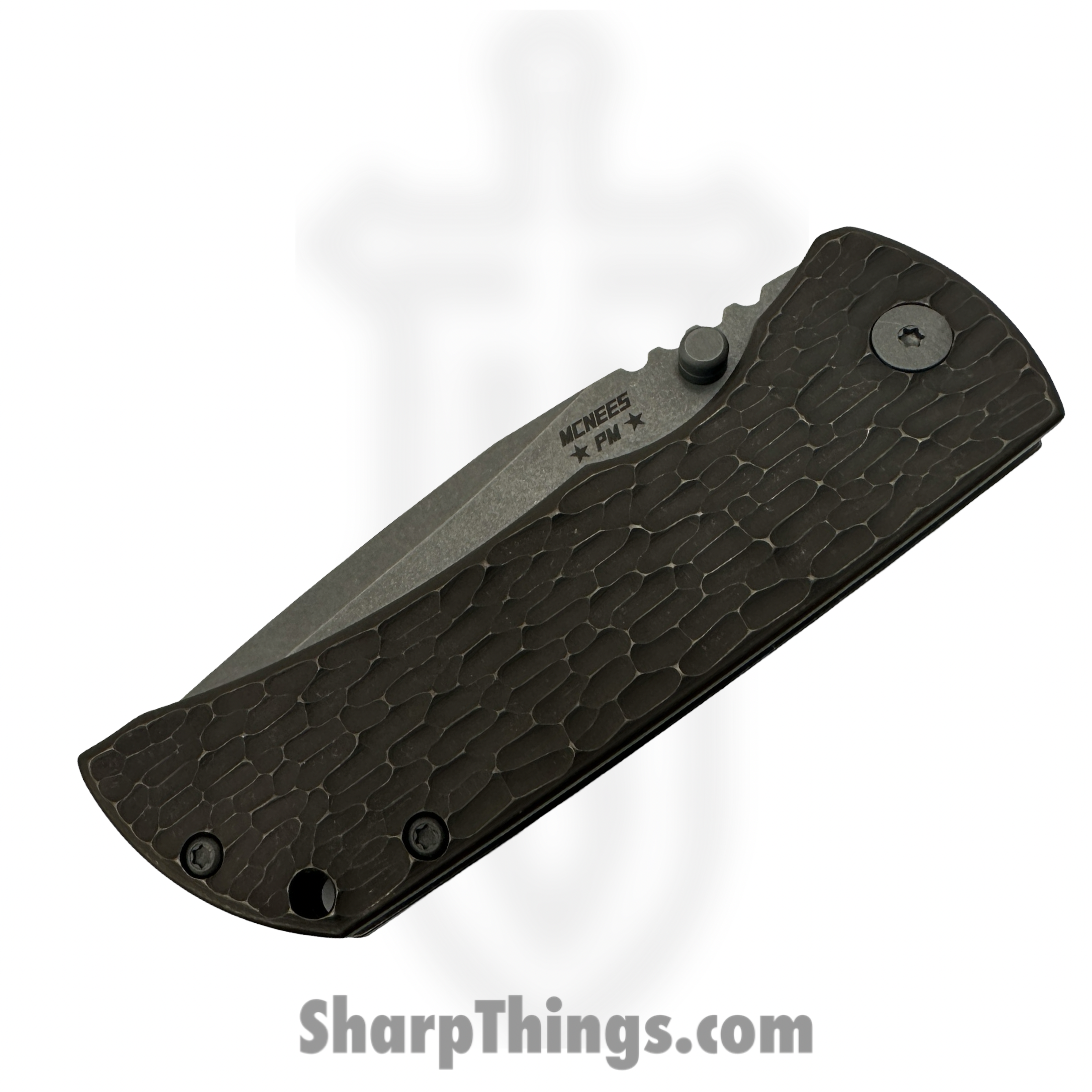 McNees - MAC2-35-AT-BZ-JG - Mac 3.5 - Folding Knife - CPM MagnaCut Stonewash Spear Point - Jigged Titanium - Atomic Bronze - Image 3