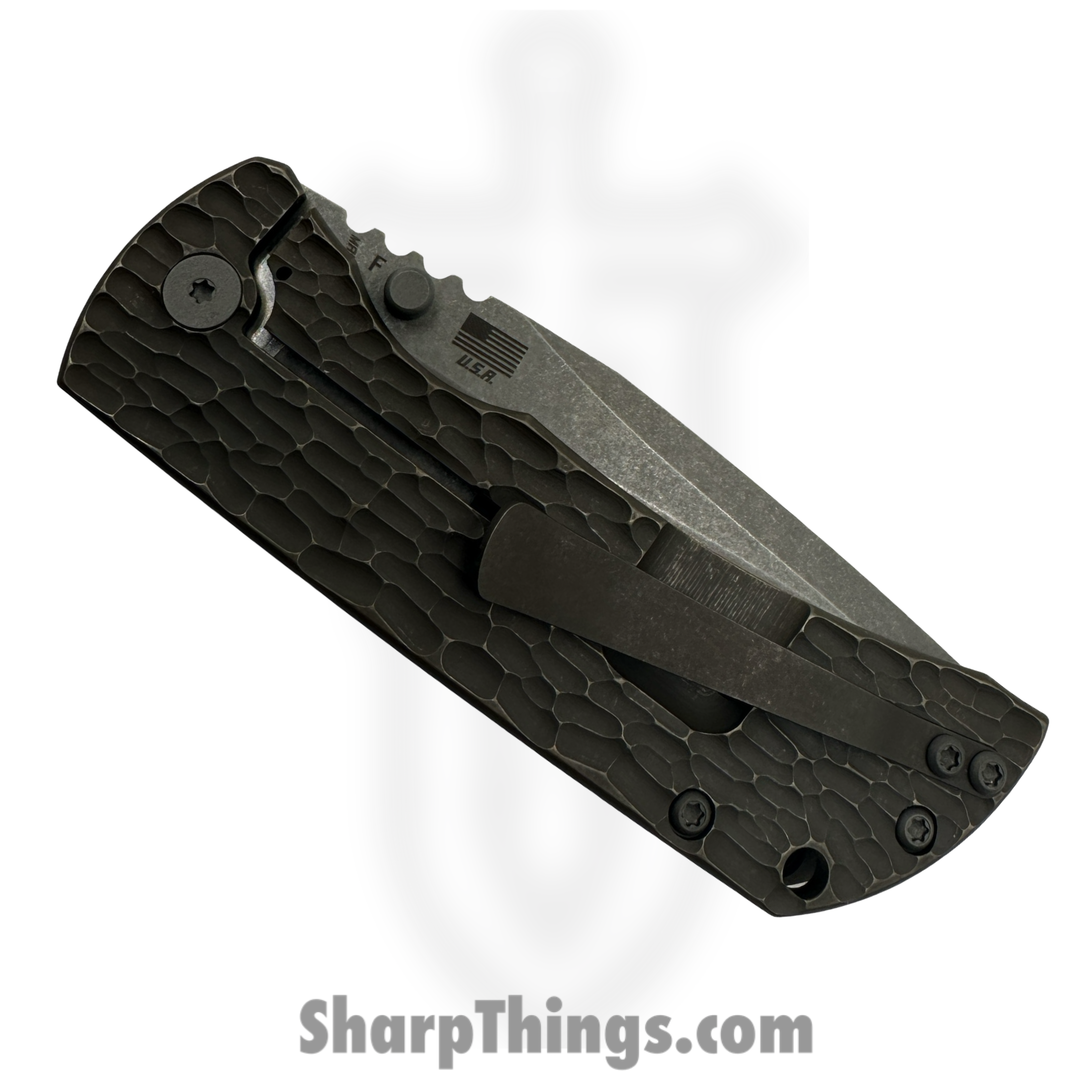 McNees - MAC2-35-AT-BZ-JG - Mac 3.5 - Folding Knife - CPM MagnaCut Stonewash Spear Point - Jigged Titanium - Atomic Bronze - Image 4