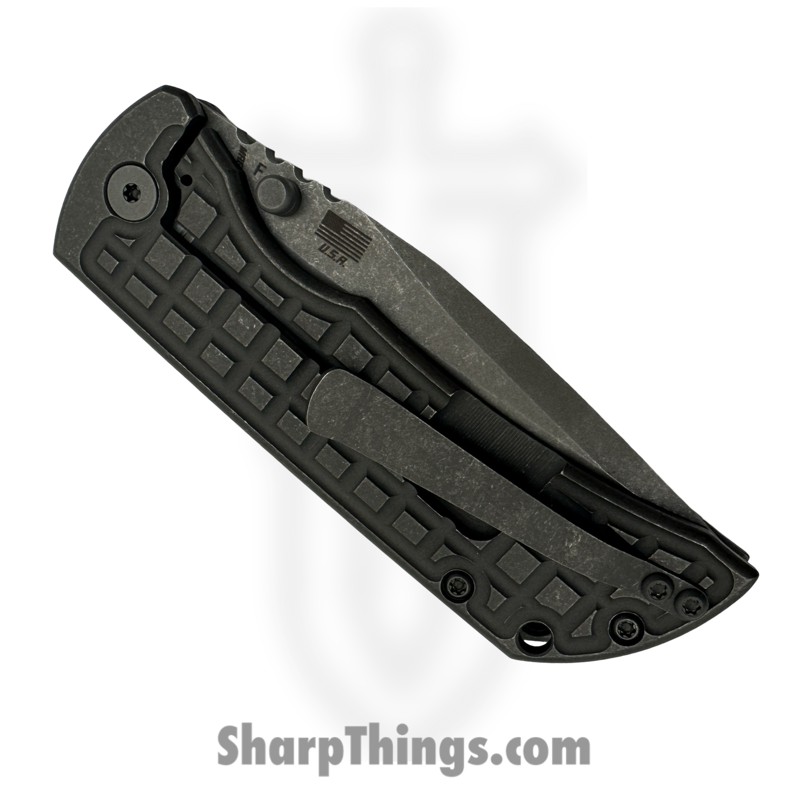 McNees - MAC235ATFGTI - Mac2 3.5in - Folding Knife - CPM Magnacut Stonewash Spear Point - Titanium - Atomic Frag - Image 4
