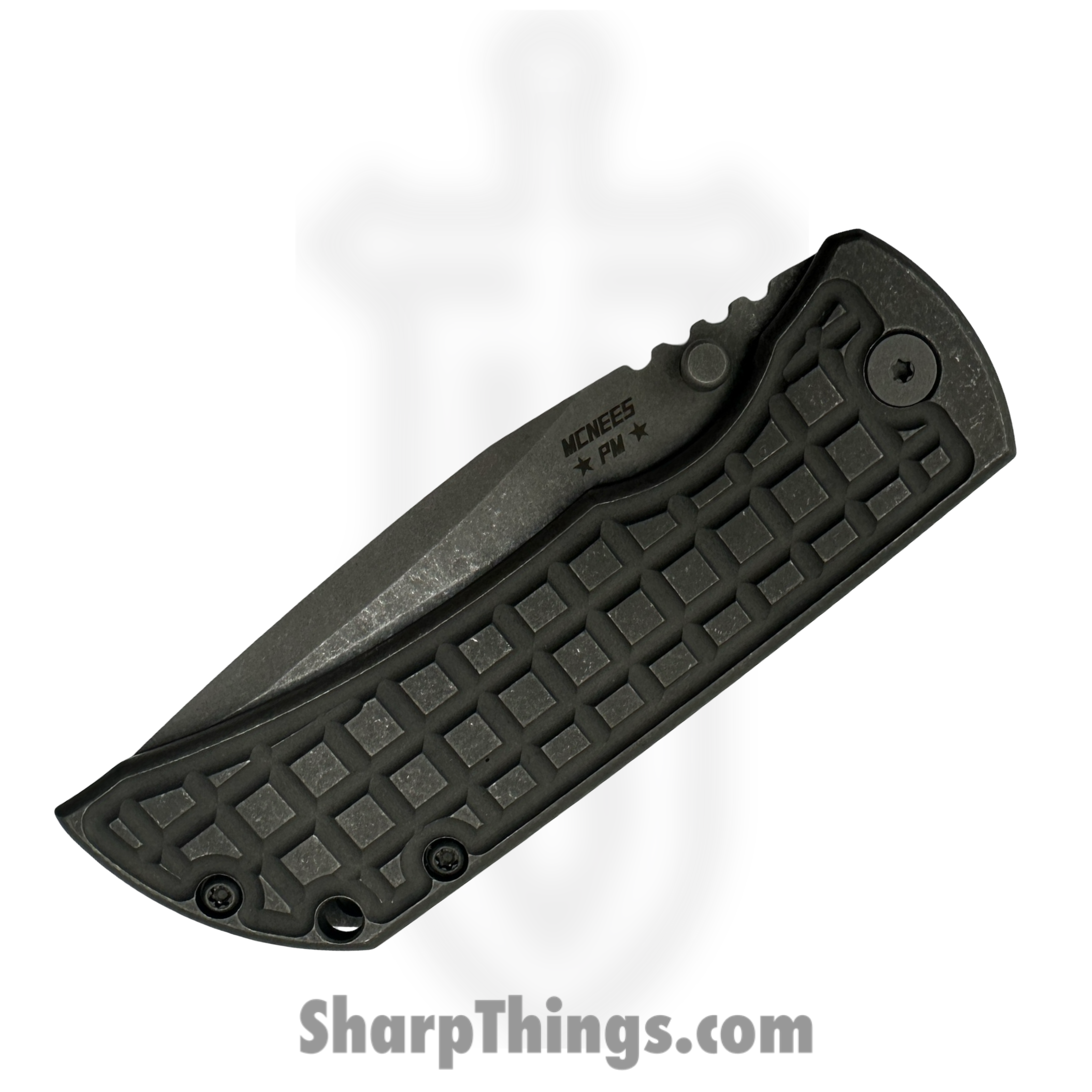 McNees - MAC235ATFGTI - Mac2 3.5in - Folding Knife - CPM Magnacut Stonewash Spear Point - Titanium - Atomic Frag - Image 3