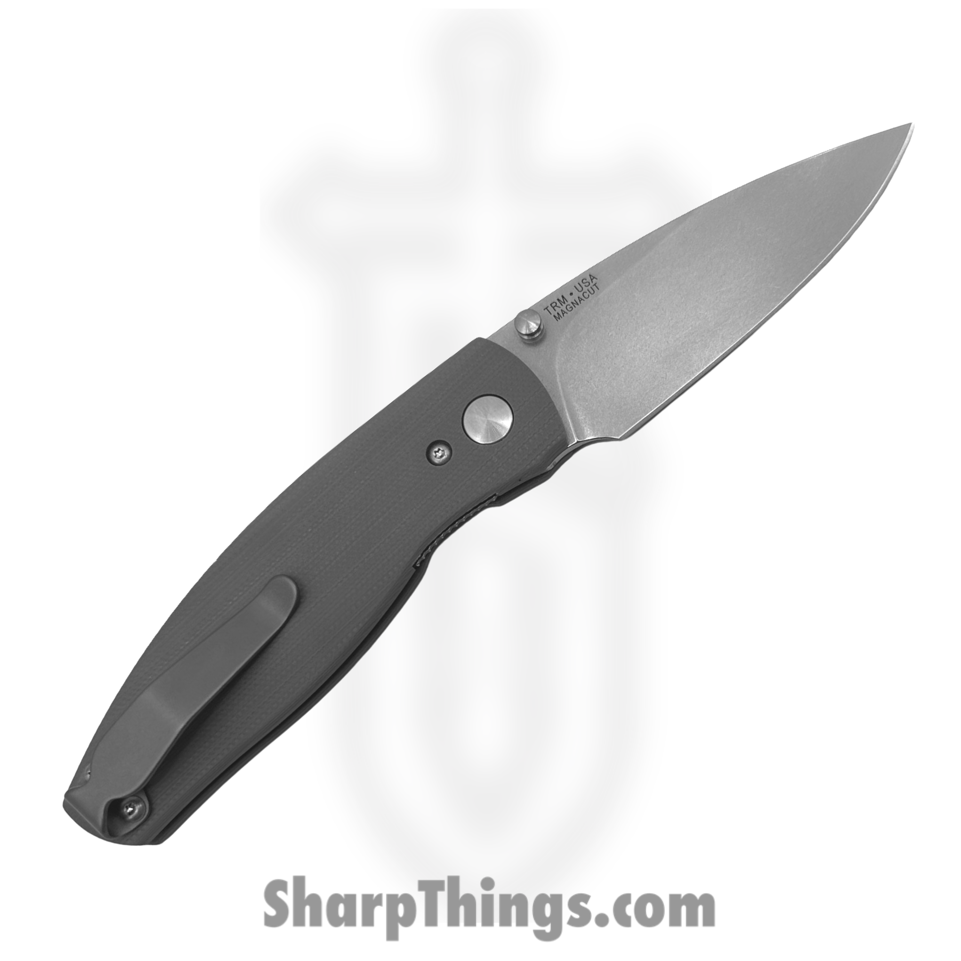 TRM - N2-G10-SG - Neutron 2 Liner Lock - Folding Knife - CPM MagnaCut Stonewash Drop Point - 3D G10 - Slate Gray - Image 2