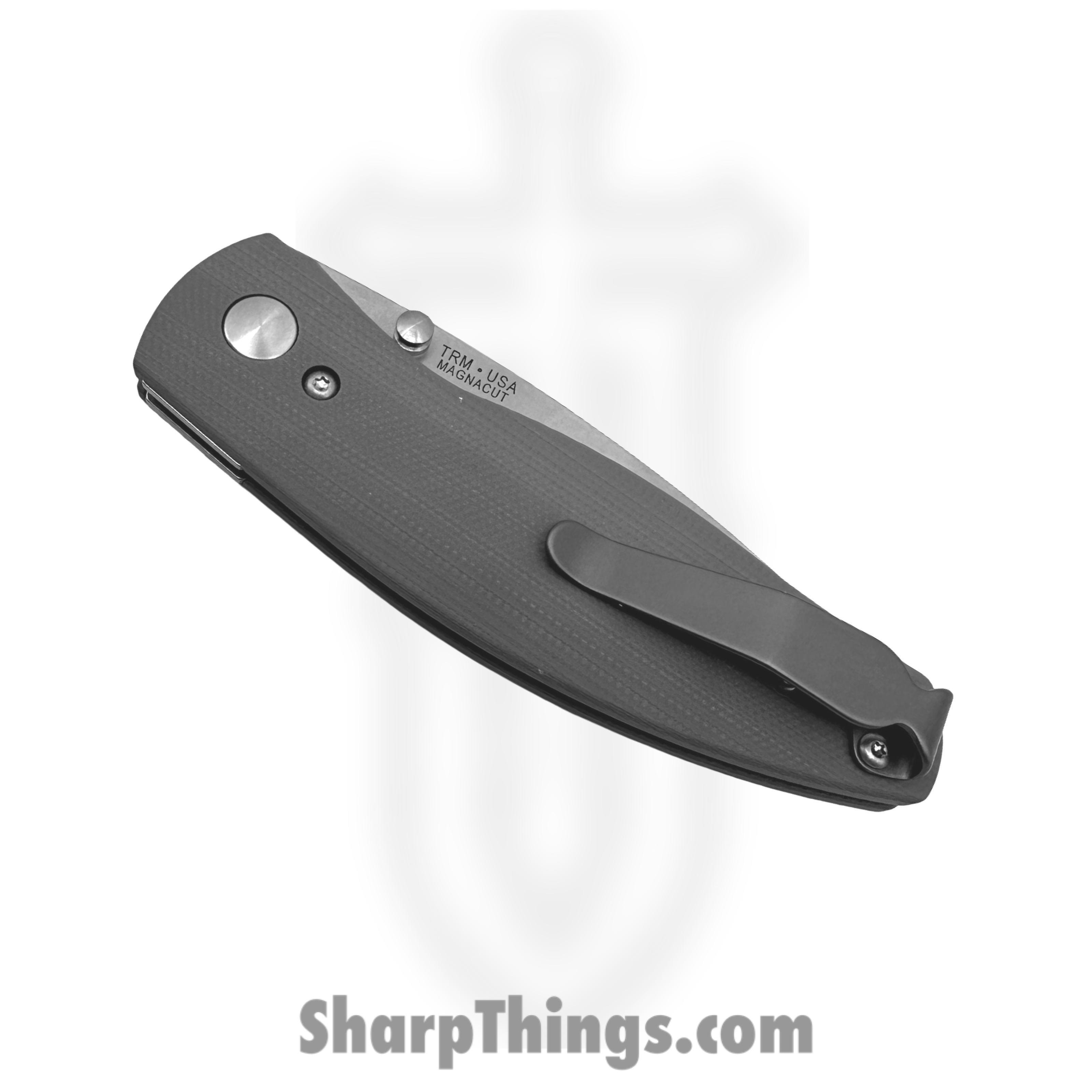 TRM - N2-G10-SG - Neutron 2 Liner Lock - Folding Knife - CPM MagnaCut Stonewash Drop Point - 3D G10 - Slate Gray - Image 4