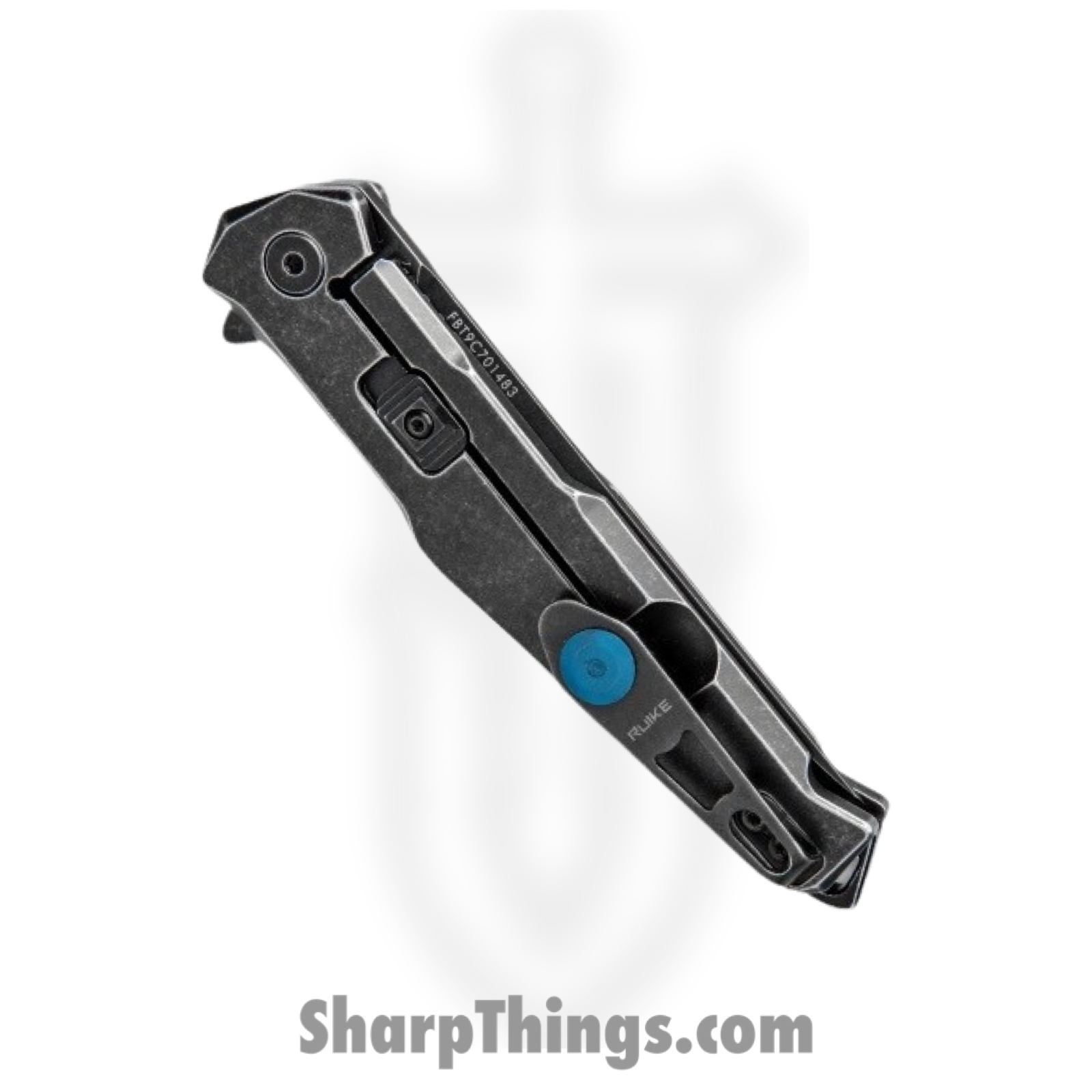 Ruike - RKEP108SB - P108 Beta Plus - Folding Knife - 14C28N Stonewash Spear Point - Stainless Steel - Black - Image 3