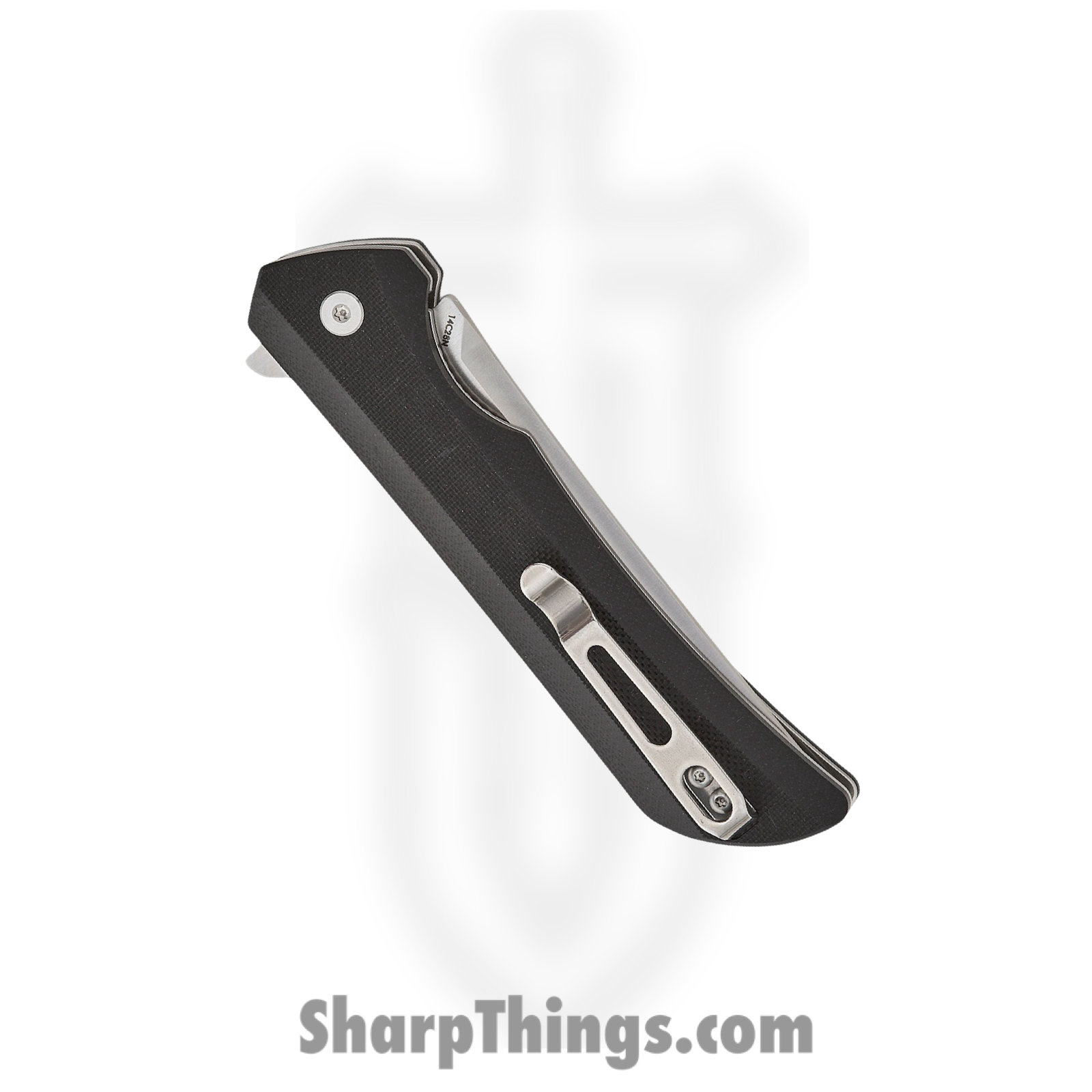 Ruike - RKEP121B - Hussar P121 - Folding Knife - 14C28N Sandvik Satin Trailing Point - G10 - Black - Image 4